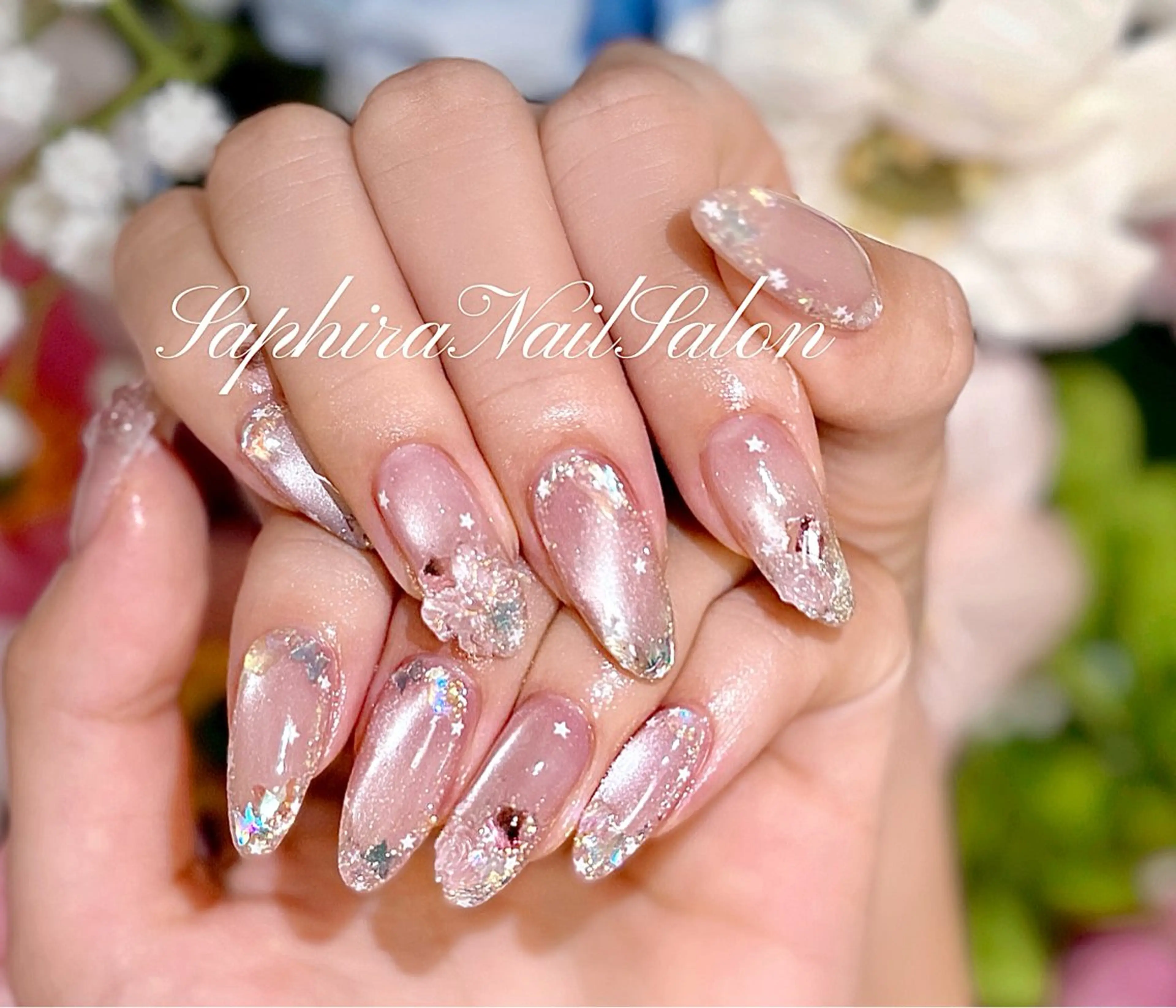 カラー ハンドネイル Saphiraネイル サロン錦糸町のネイルデザイン