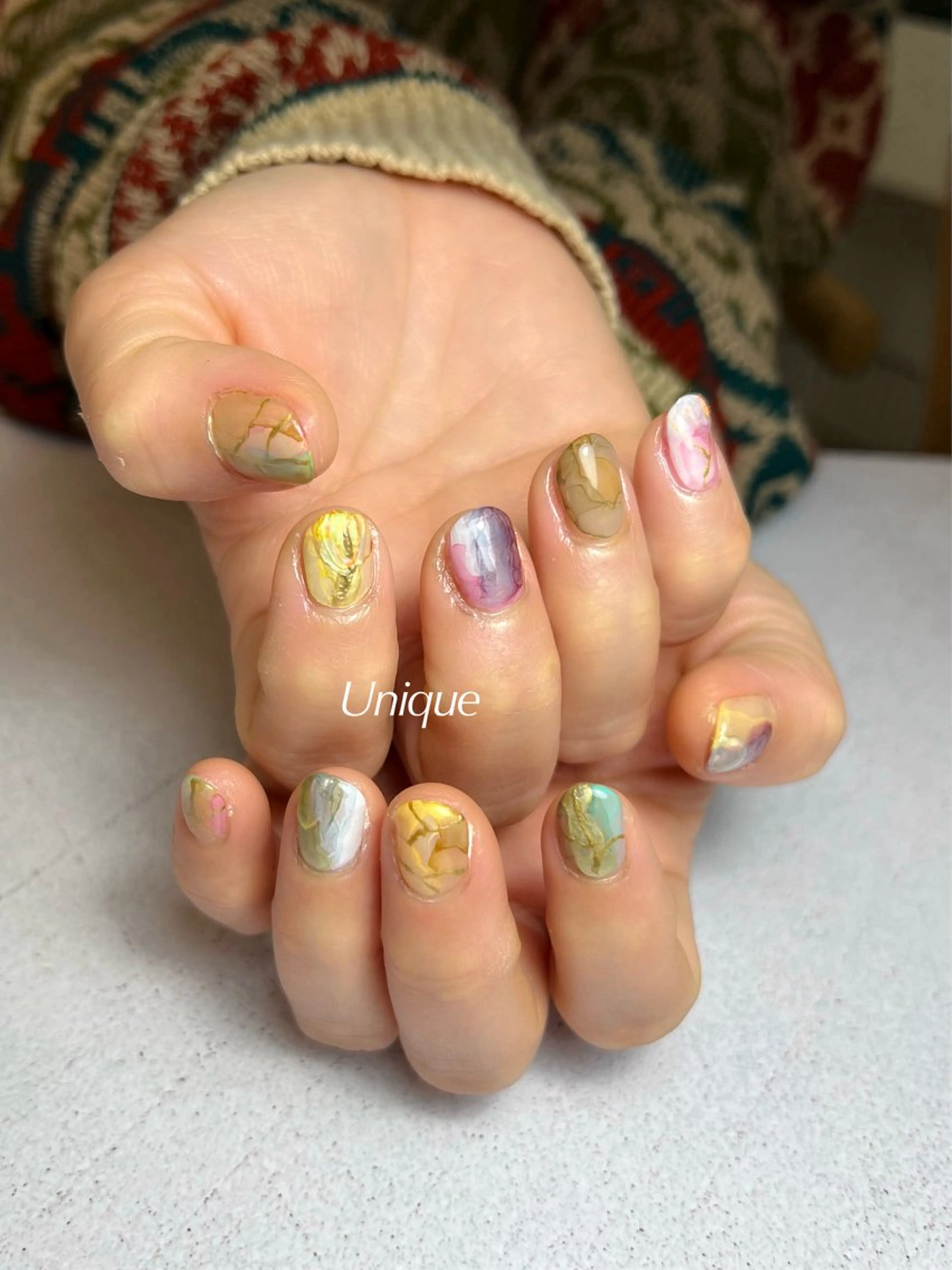 ネイル ハンドネイル Unique 【ユニーク】のネイルデザイン