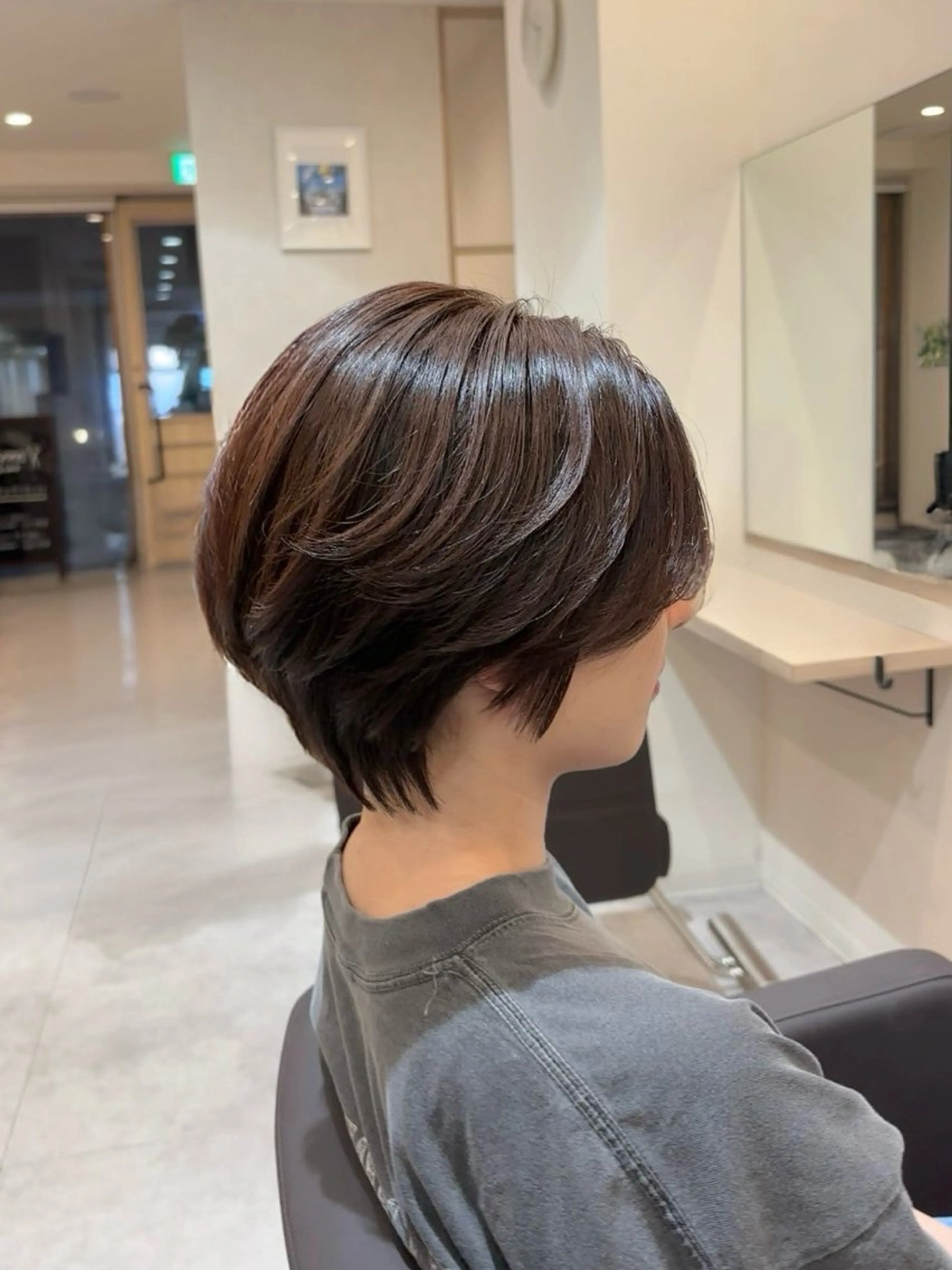 ワンカラー＋4stepトリートメント【肩につかない長さ】の写真