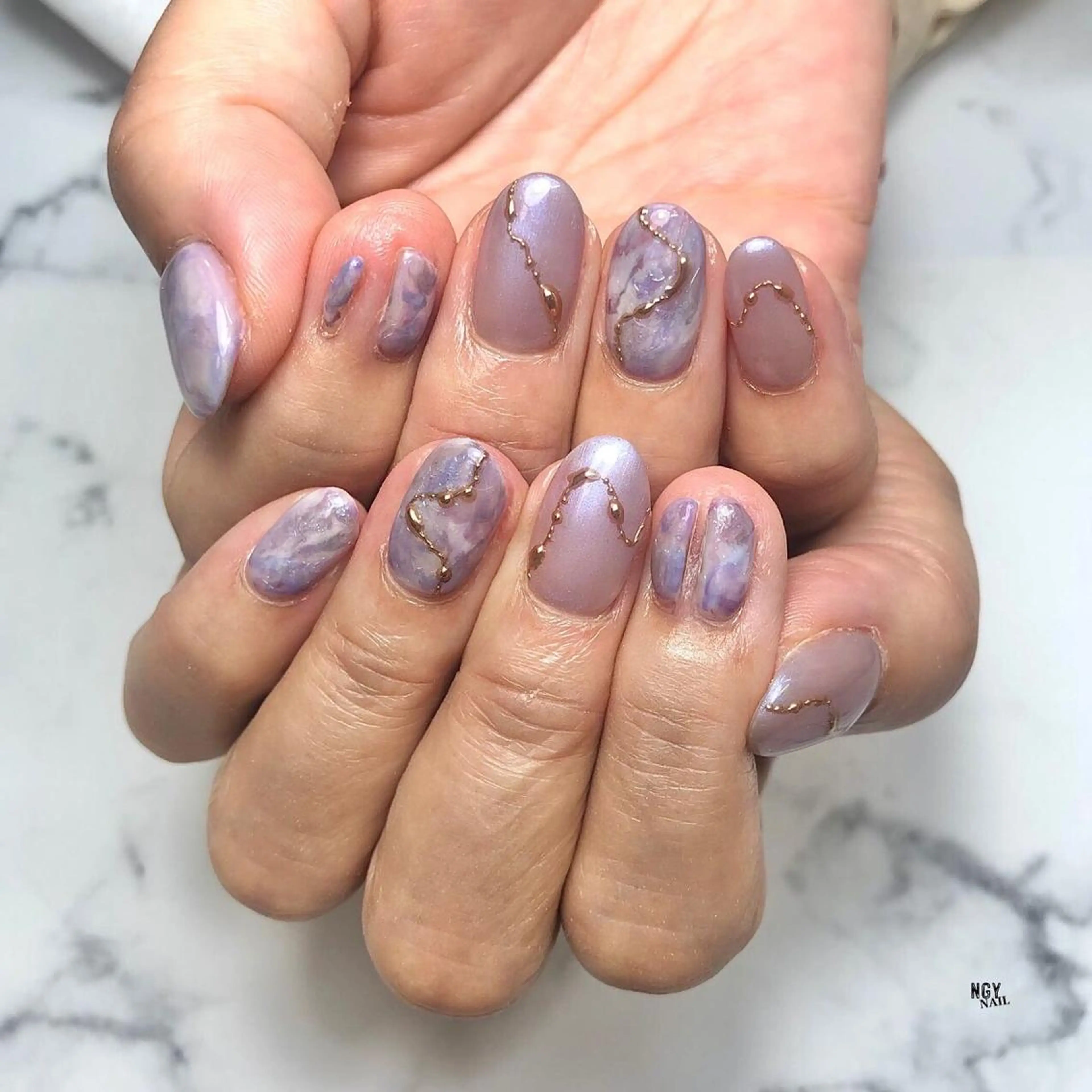 ネイル ジェルネイル 韓国ネイル ミラーネイル ニュアンスネイル ワンカラーネイル ハンドネイル NAIL NOWのネイルデザイン