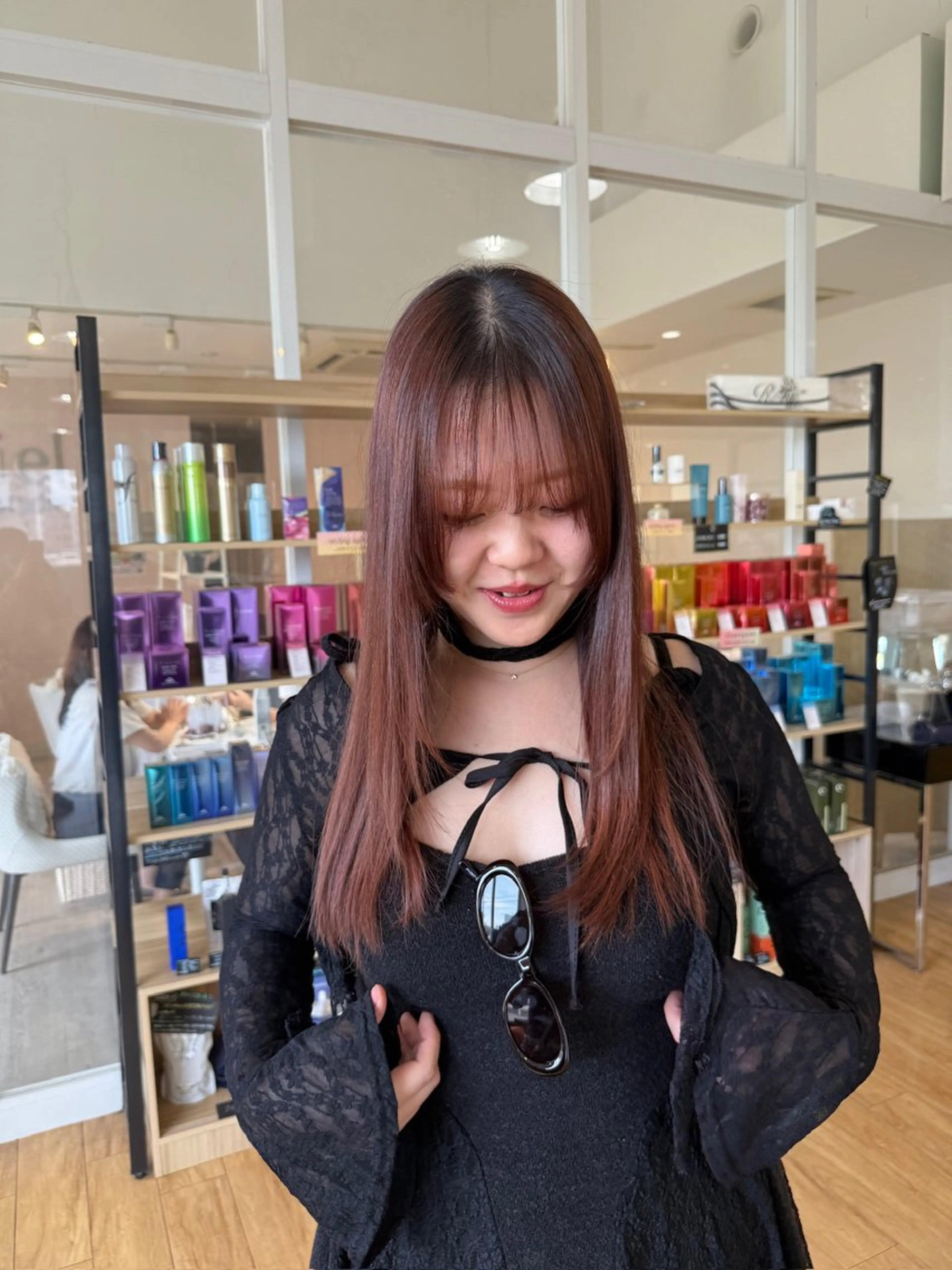 ロング カット トリートメント 鹿児島 聖来のヘアスタイル