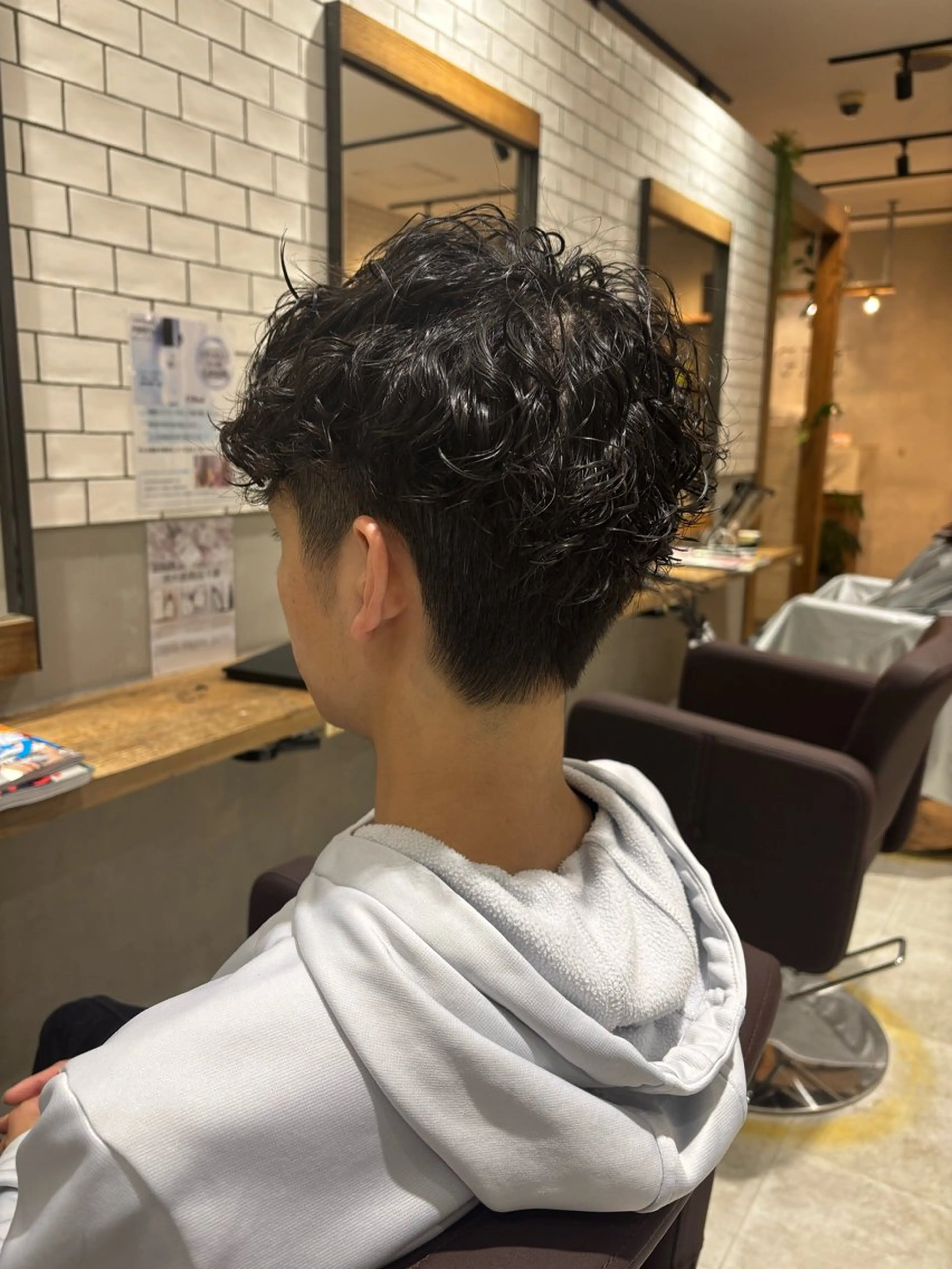 ショート カット パーマ トリートメント 菊地 優斗のヘアスタイル