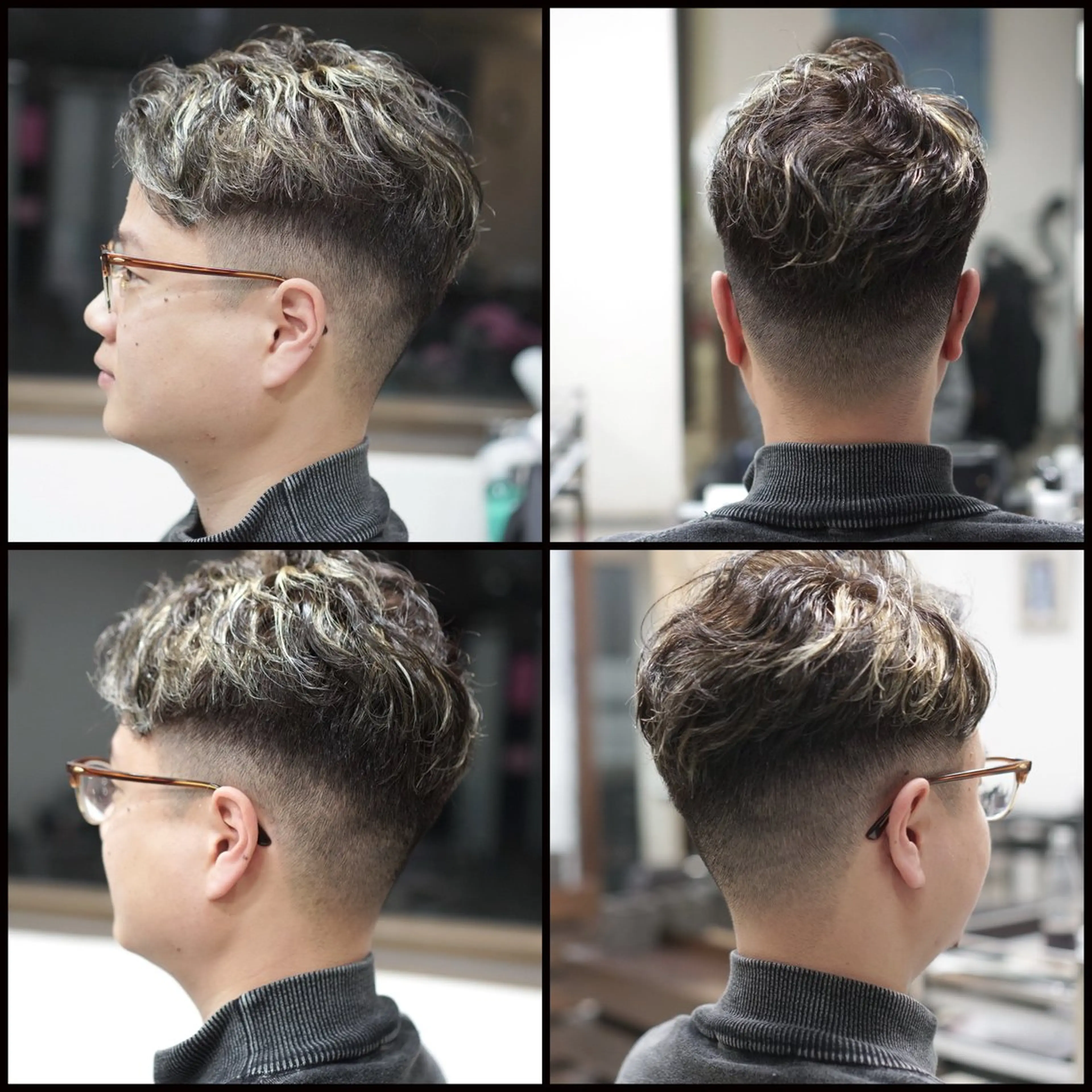 ショート メンズ カット ヘアカラー パーマ トリートメント 中島 剛のヘアスタイル