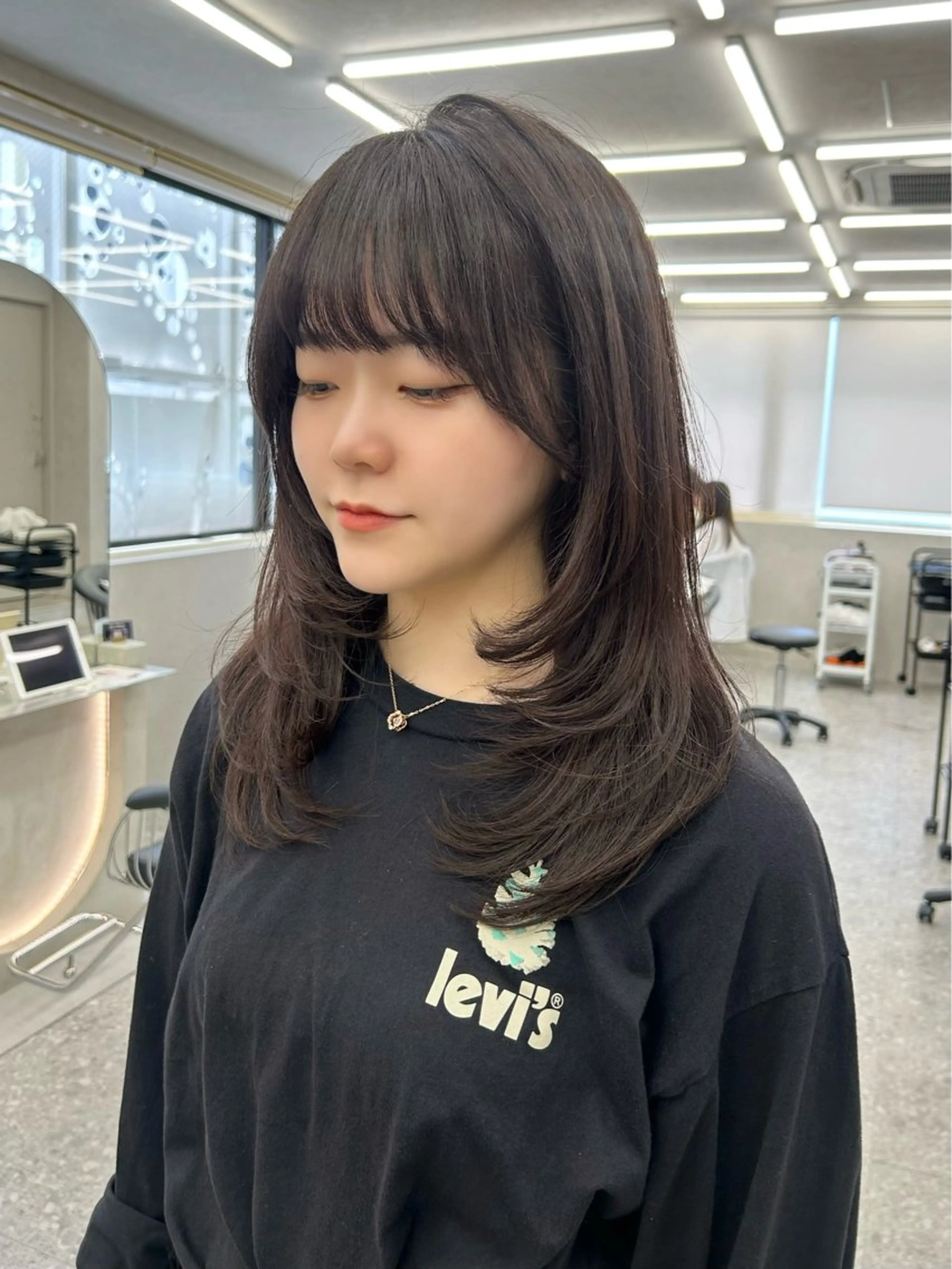 ミディアム ヘアアレンジ 韓国ヘア🎀 ふみかのヘアスタイル