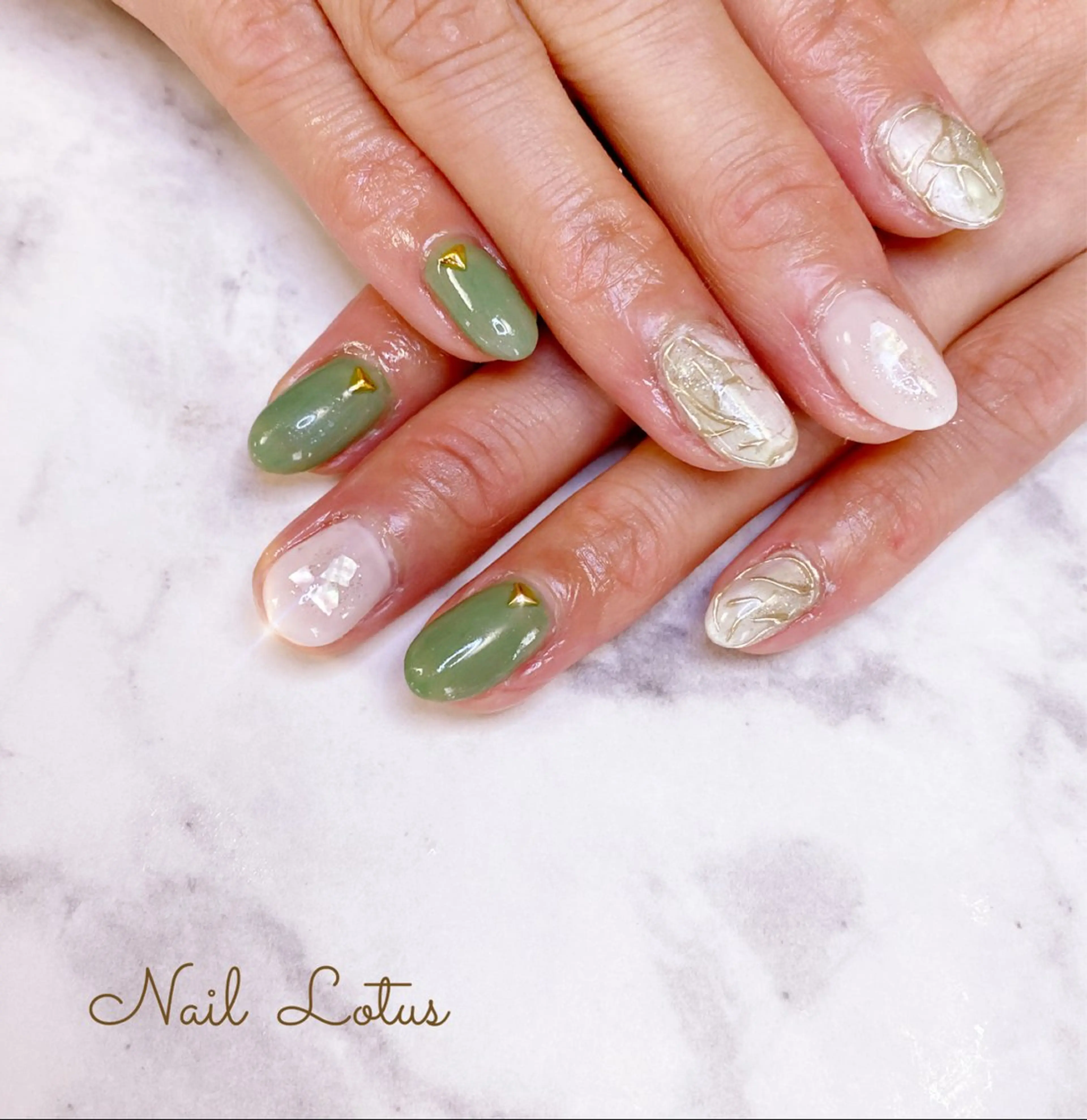 ネイル ハンドネイル ネイル＆脱毛 Lotus🌸のネイルデザイン