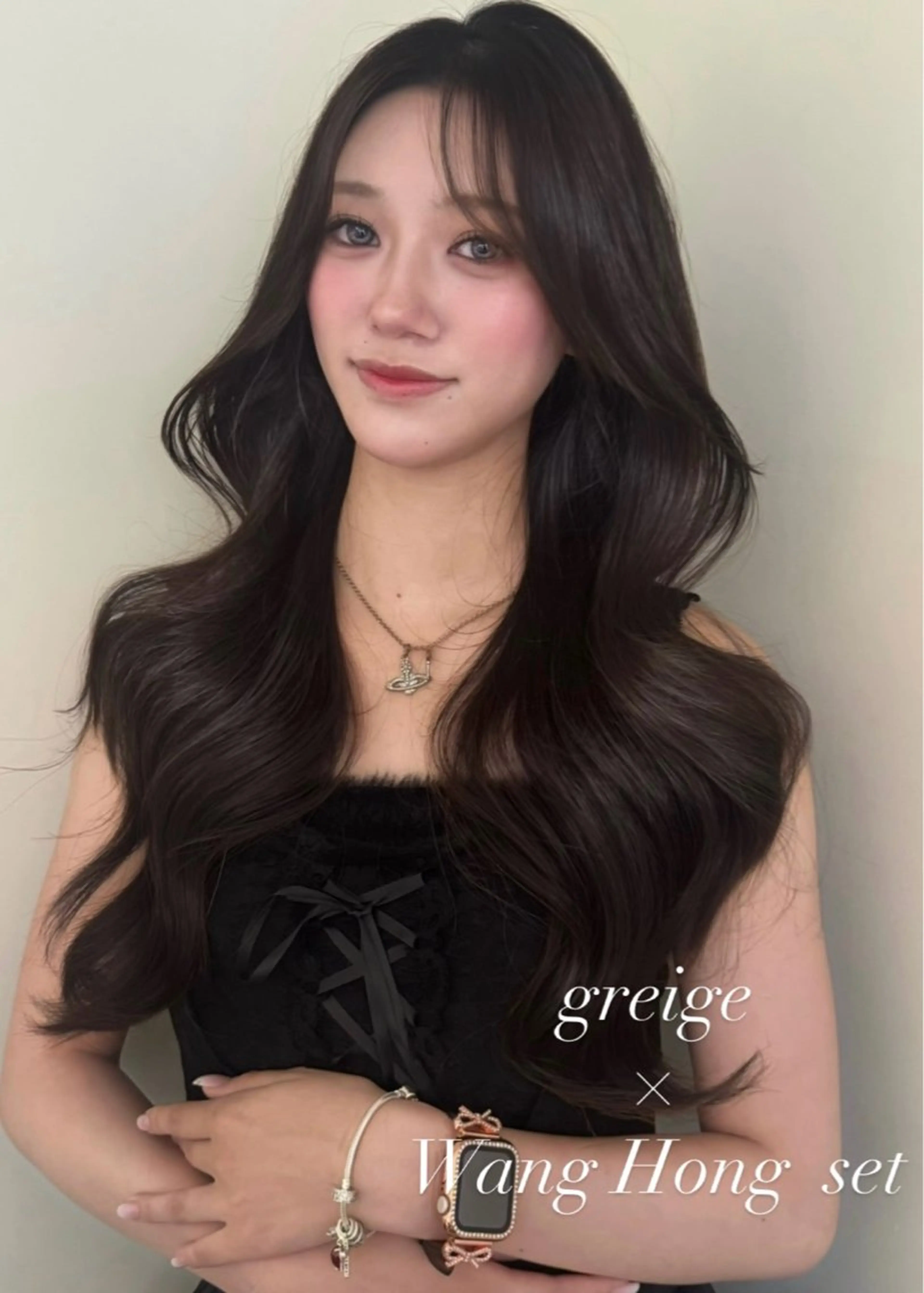 ロング カラー カット ヘアカラー 韓国レイヤー💋/ ワンホン/NANAのヘアスタイル