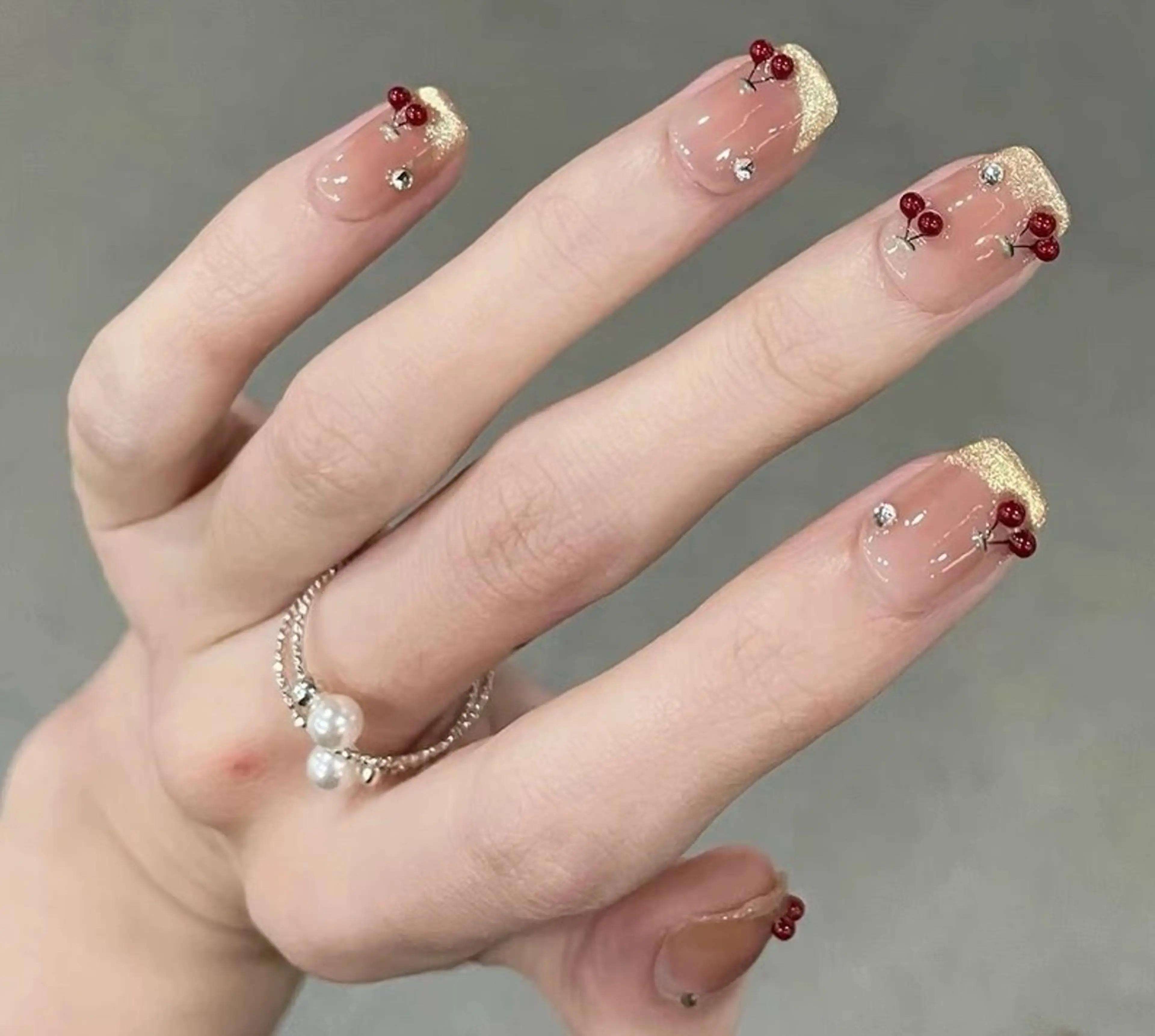 ネイル チークネイル フラワーネイル ガーリー 韓国ネイル マグネットネイル SunNail池袋駅 ワンホンネイルのネイルデザイン