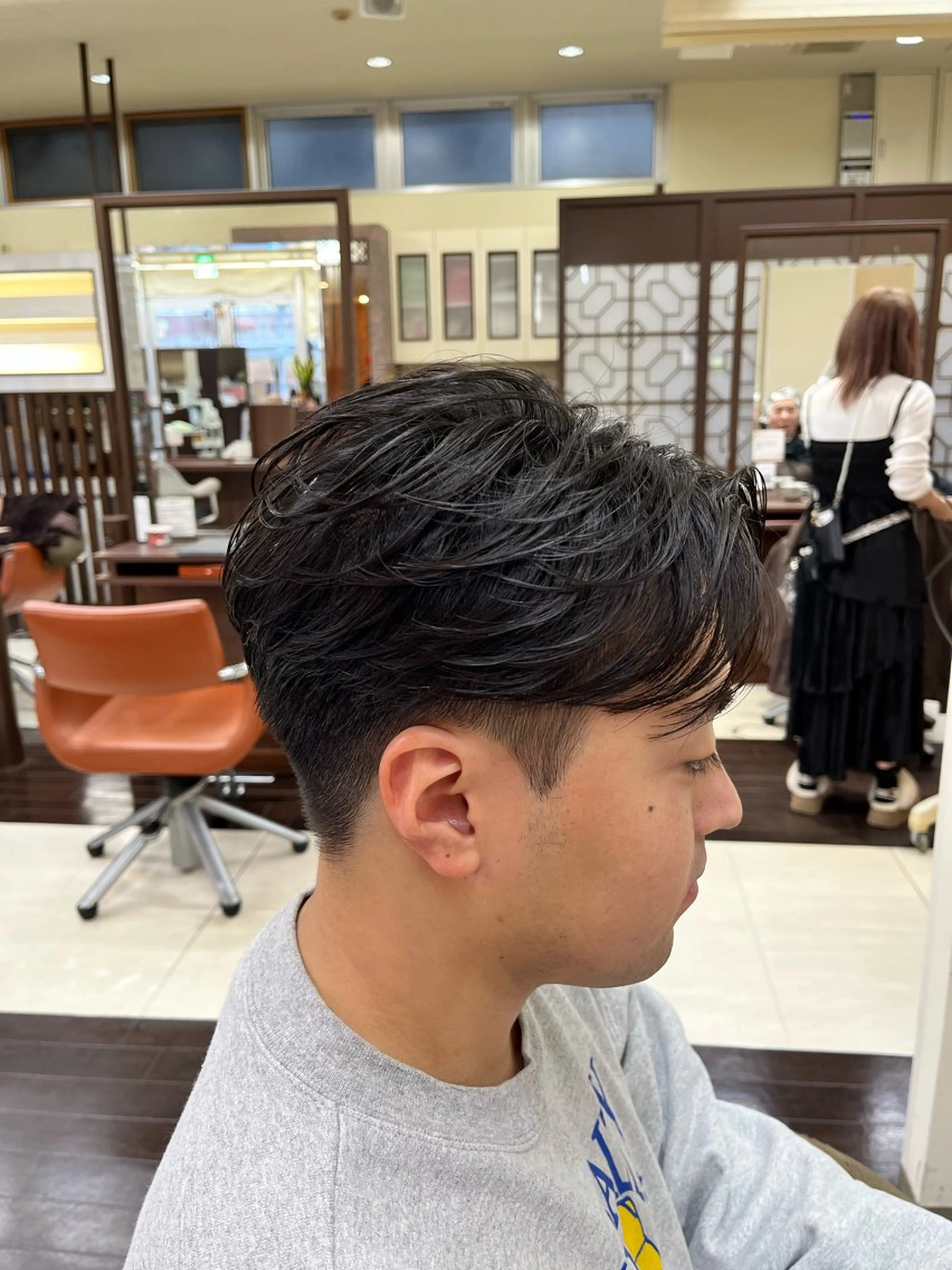 ショート パーマ メンズ メンズパーマ ニュアンスパーマ カット パーマ ヘアセット AROH  men's cut&men's perm 船橋店所属・🧊メンズ特化🧊 高木航希のヘアスタイル