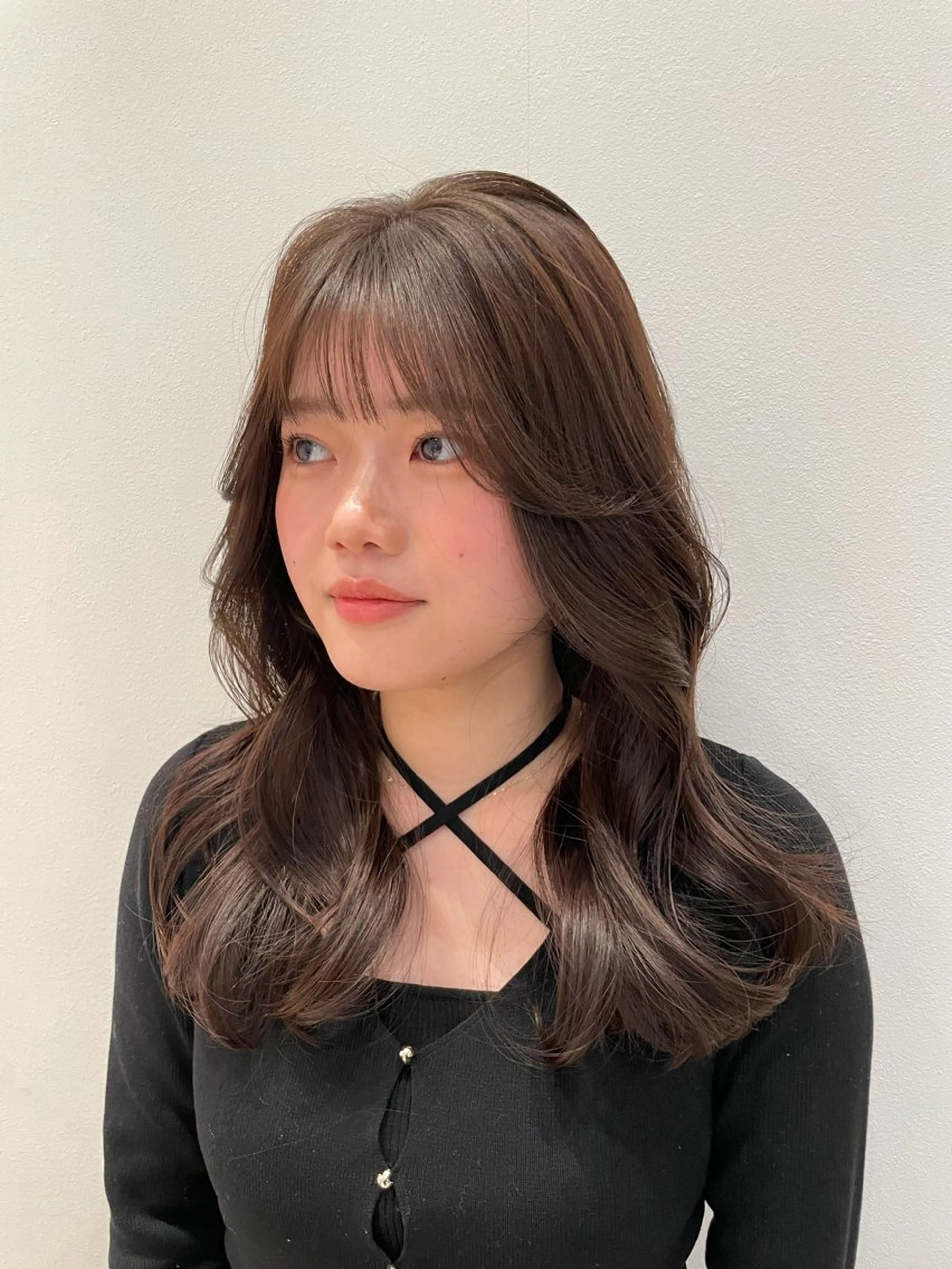 ロング カラー ブラウンカラー カット ヘアカラー トリートメント k-two✨たき艶感 カラー／美髪矯正のヘアスタイル