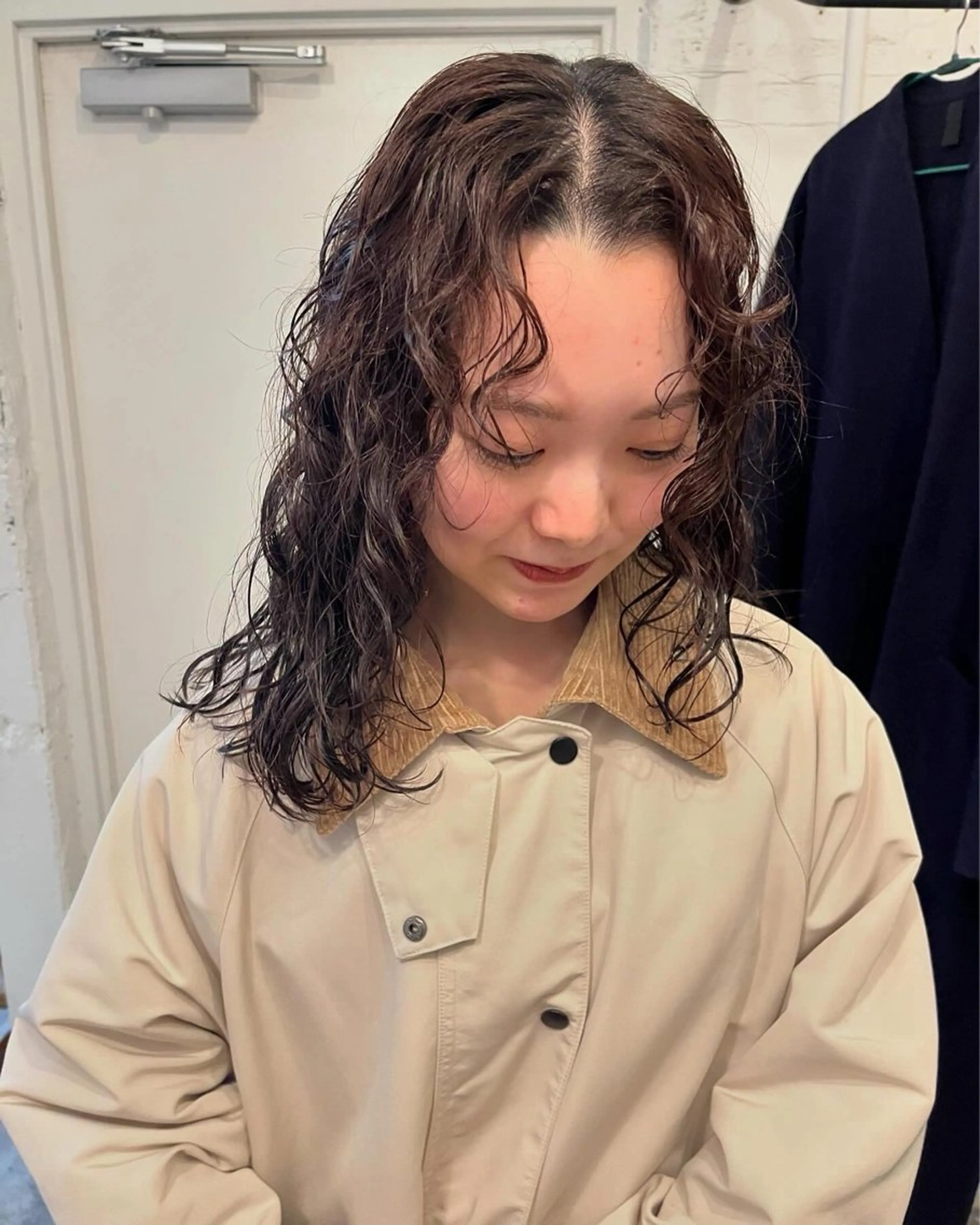 セミロング パーマ セミロングパーマ ✴︎UNU ✴︎モエカのヘアスタイル