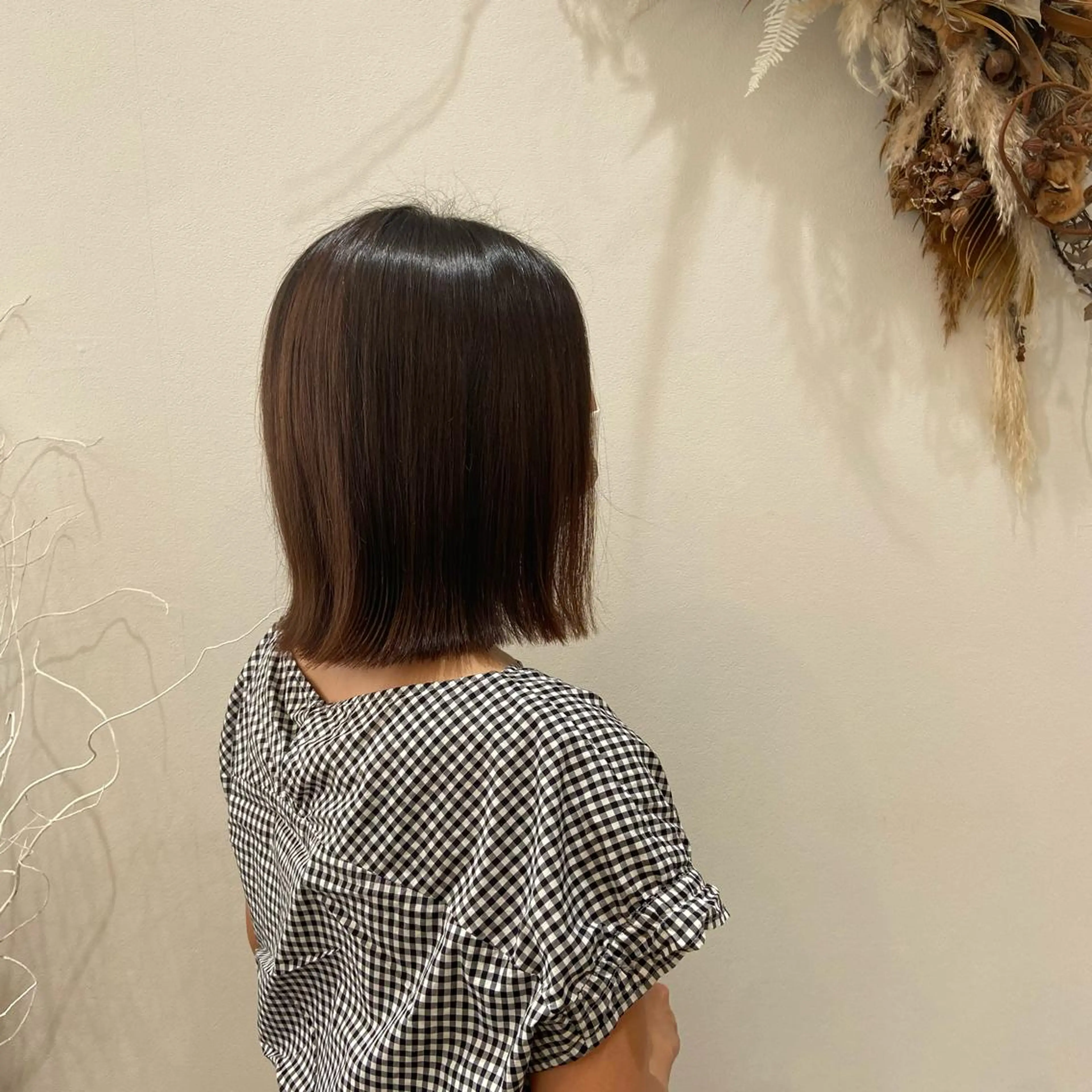 ミディアム 松本 玲菜のヘアスタイル