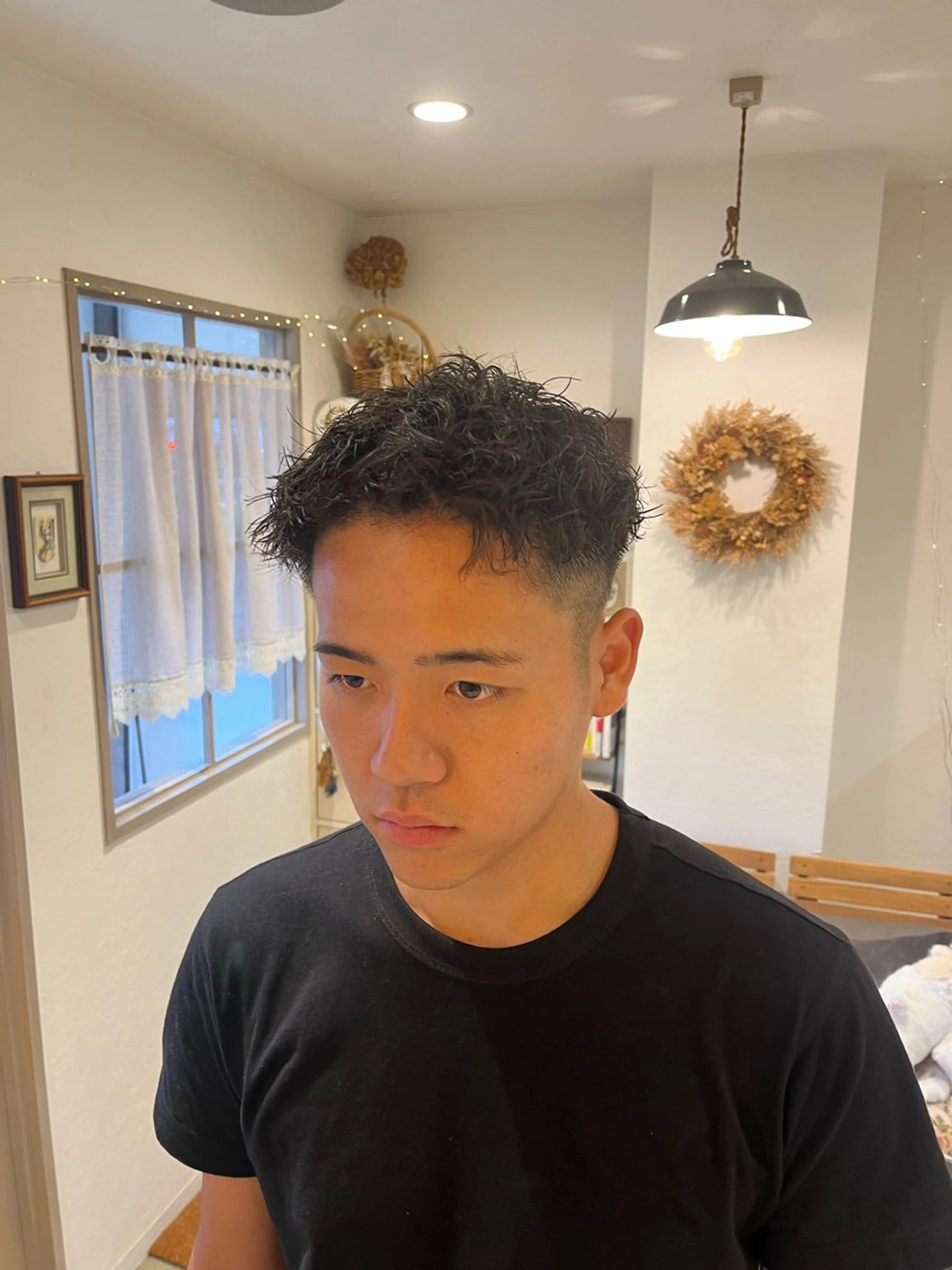 ショート パーマ メンズ メンズパーマ カット パーマ Lamp所属・🌀メンズパーマ🌀 🐏丸山祐宇🐏のヘアスタイル