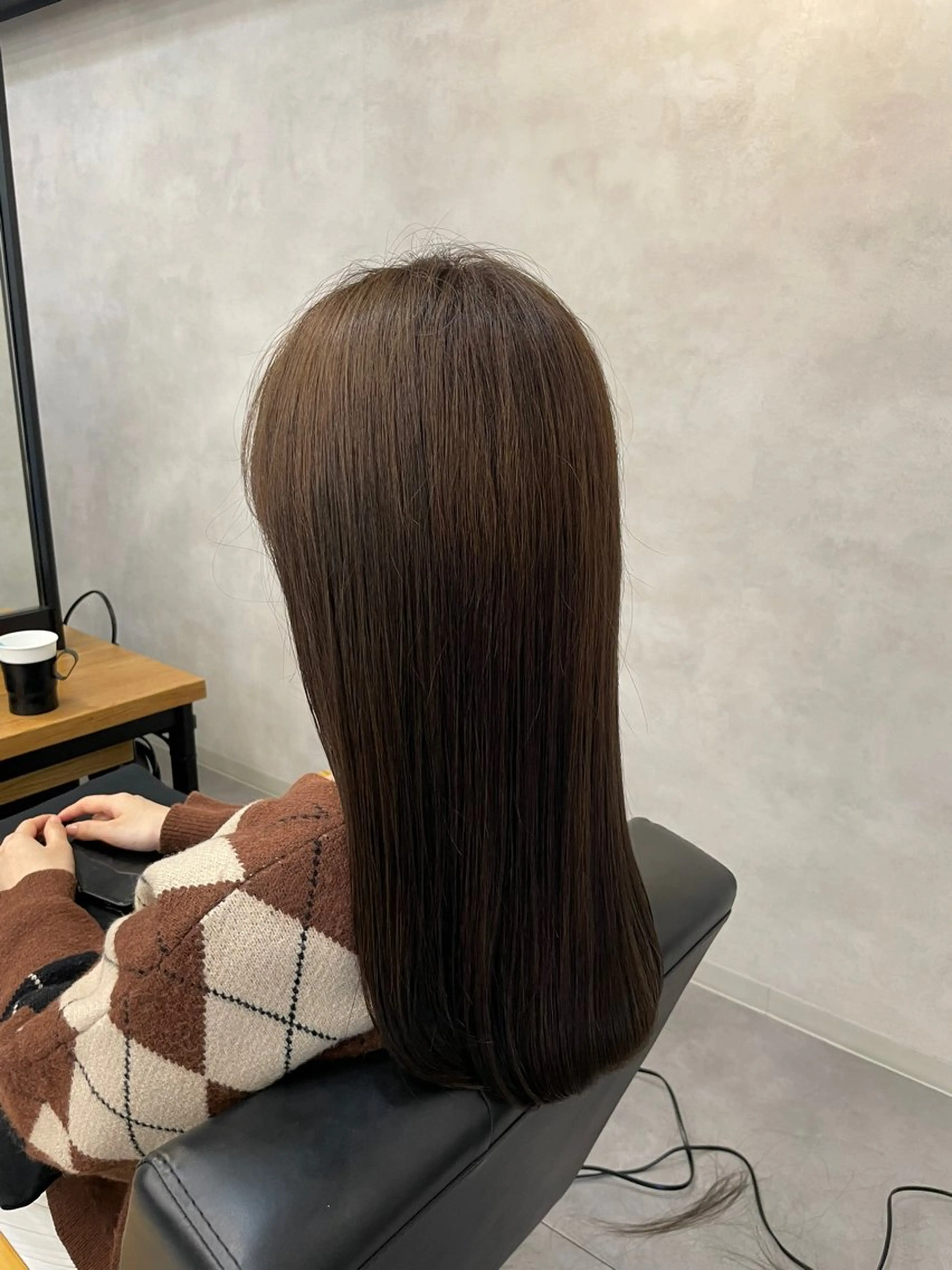 ロング カラー カット ヘアカラー トリートメント 今村 南穂のヘアスタイル