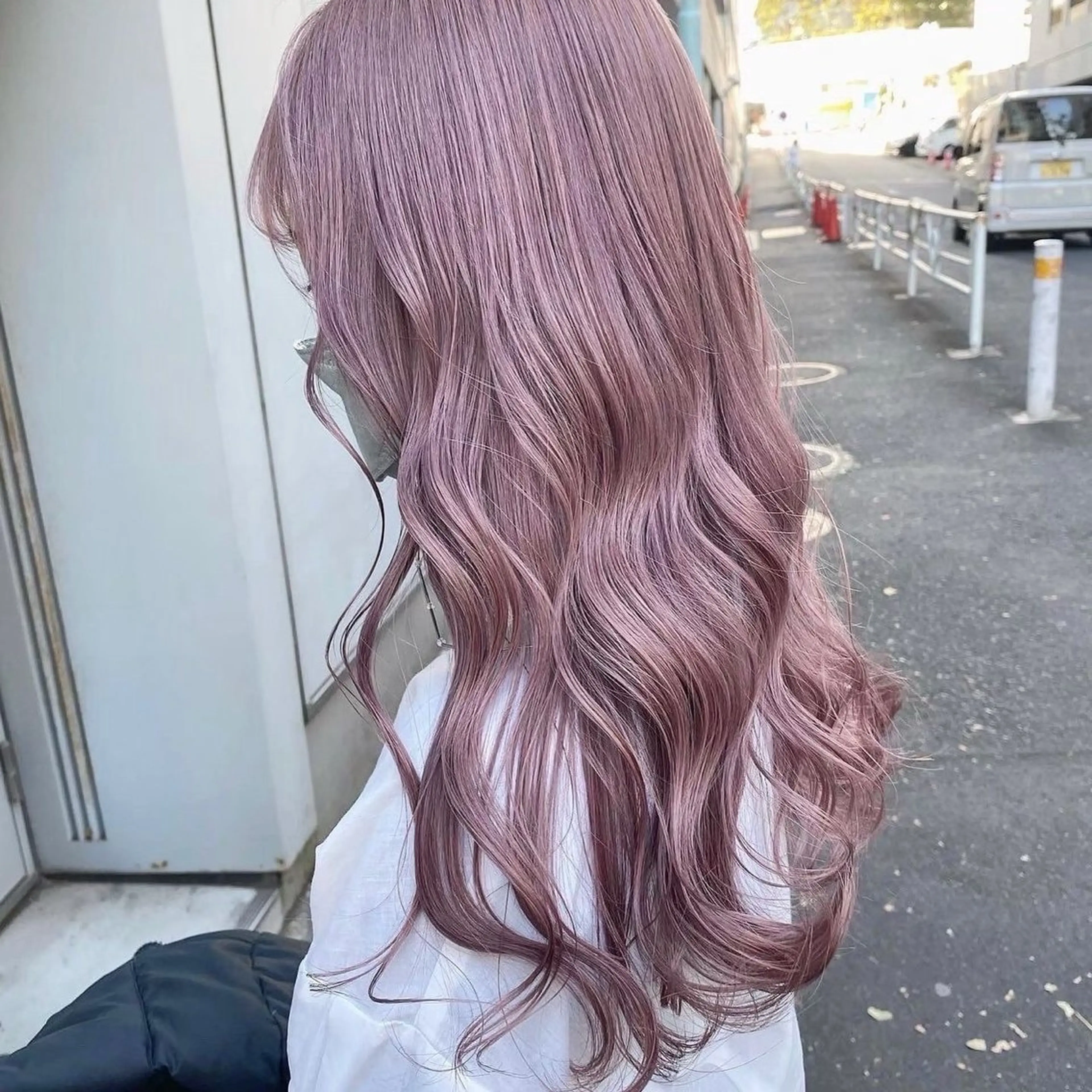ロング カラー ヘアアレンジ ヘアカラー トリートメント ヘッドスパ ヘアセット ハイトーン艶カラー 🤍ゆうひのヘアスタイル