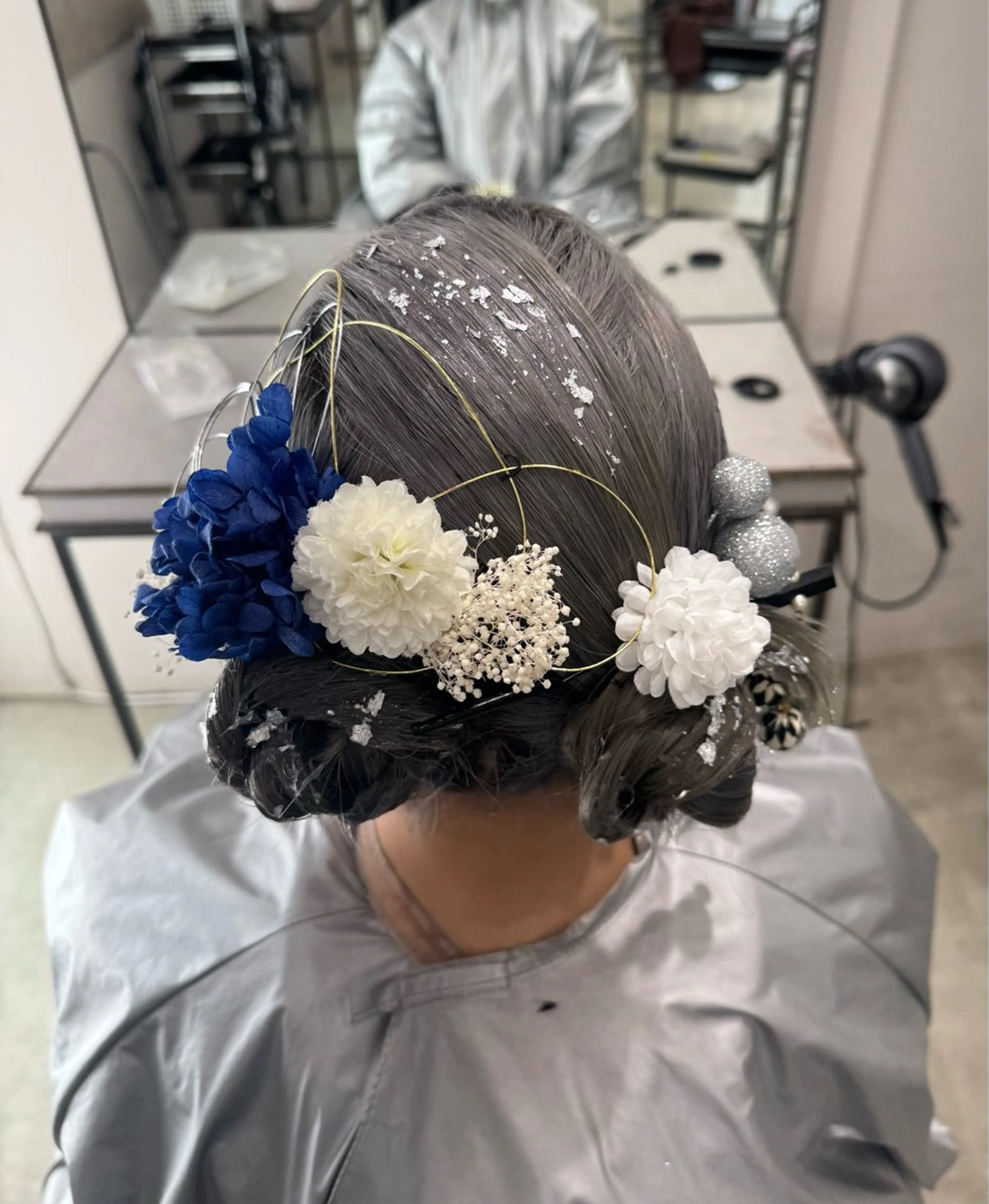 ヘアアレンジ 成人式 ヘアセット 透明感カラー✨艶髪 制作🌱山根あゆみのヘアスタイル