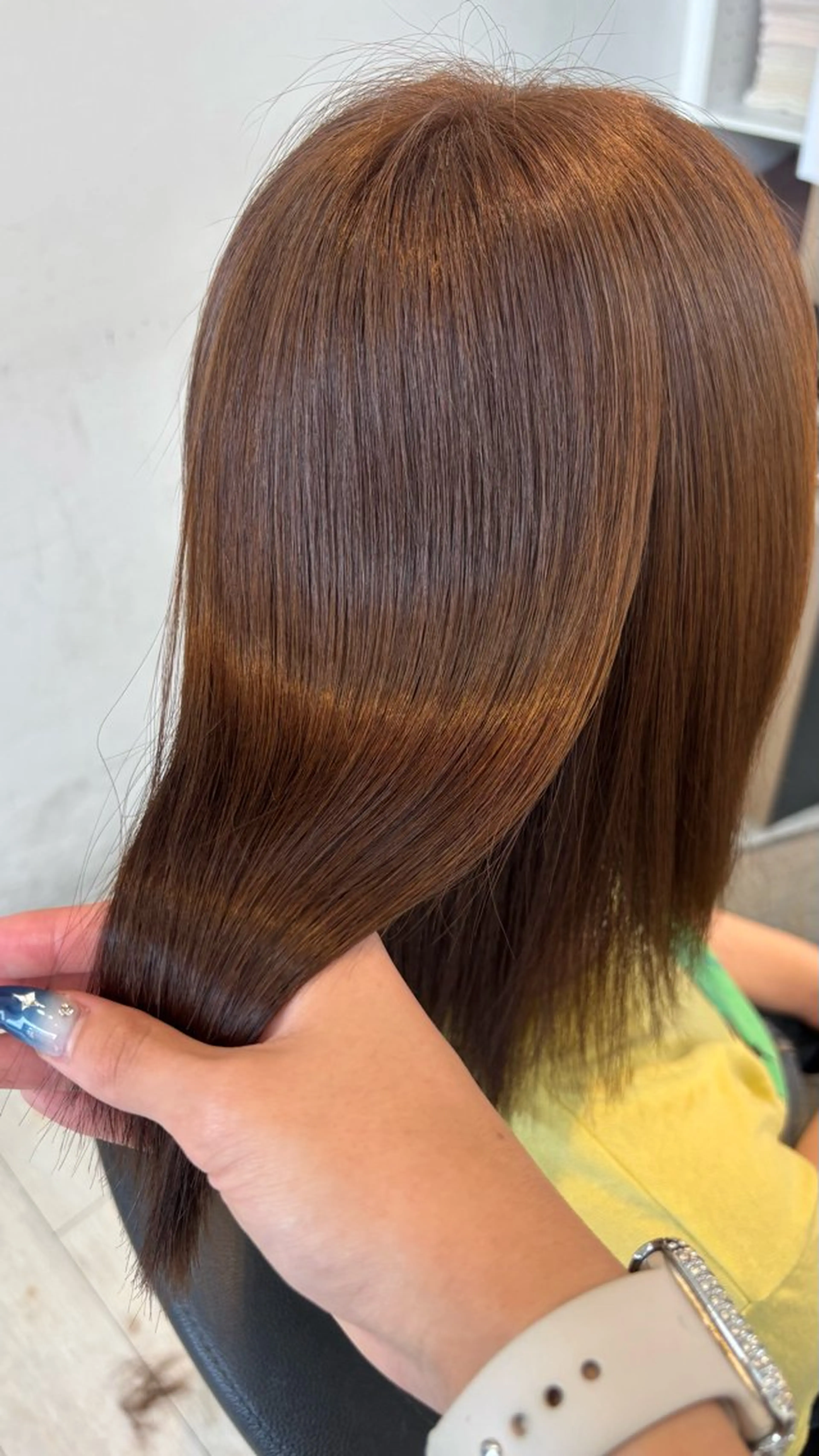 カラー ブリーチ ブラウンカラー ダブルカラー ブリーチなしカラー カット ヘアカラー トリートメント miyu/ボブ/ 透明感カラー/栄のヘアスタイル