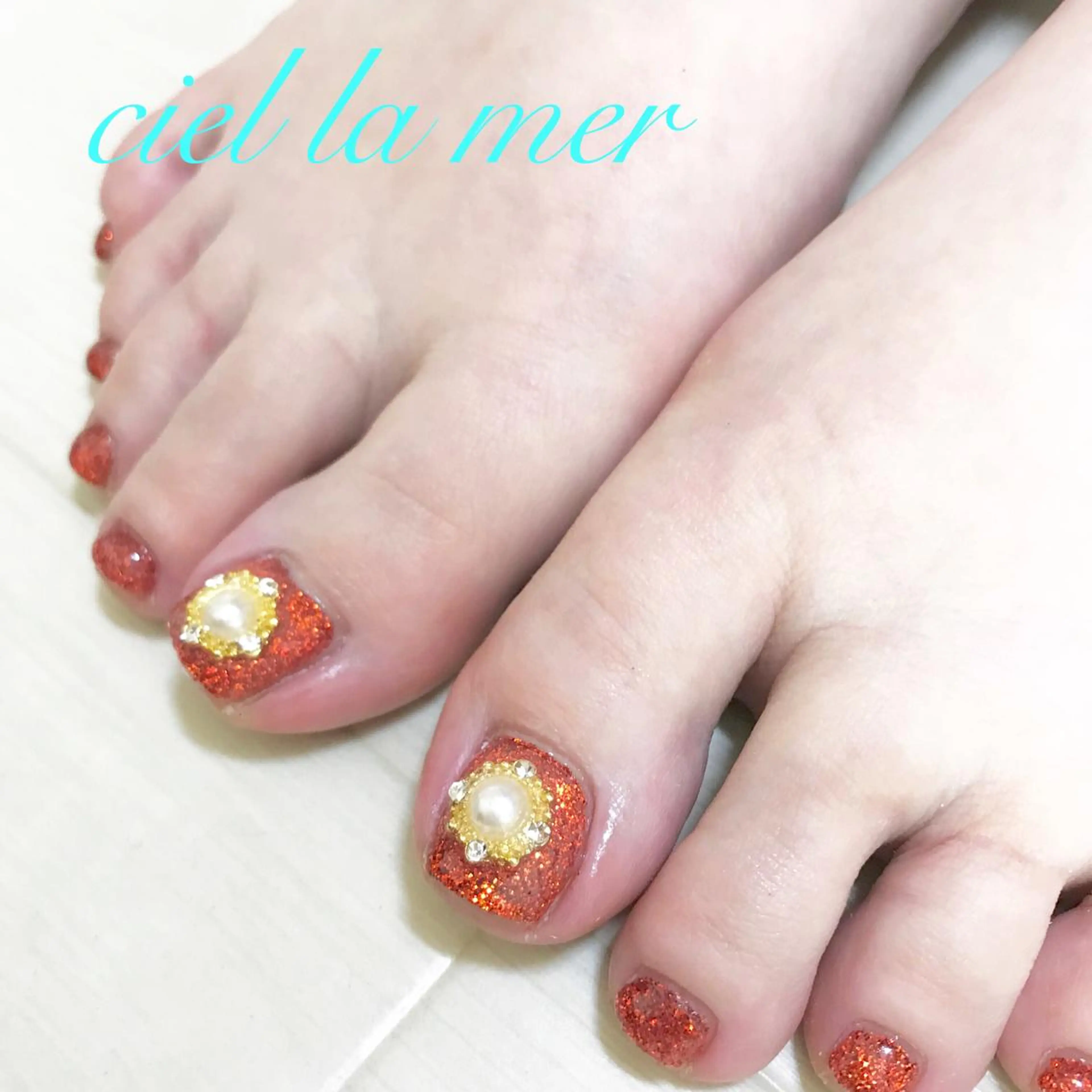 ネイル ハンドネイル フットネイル ciel la merのネイルデザイン