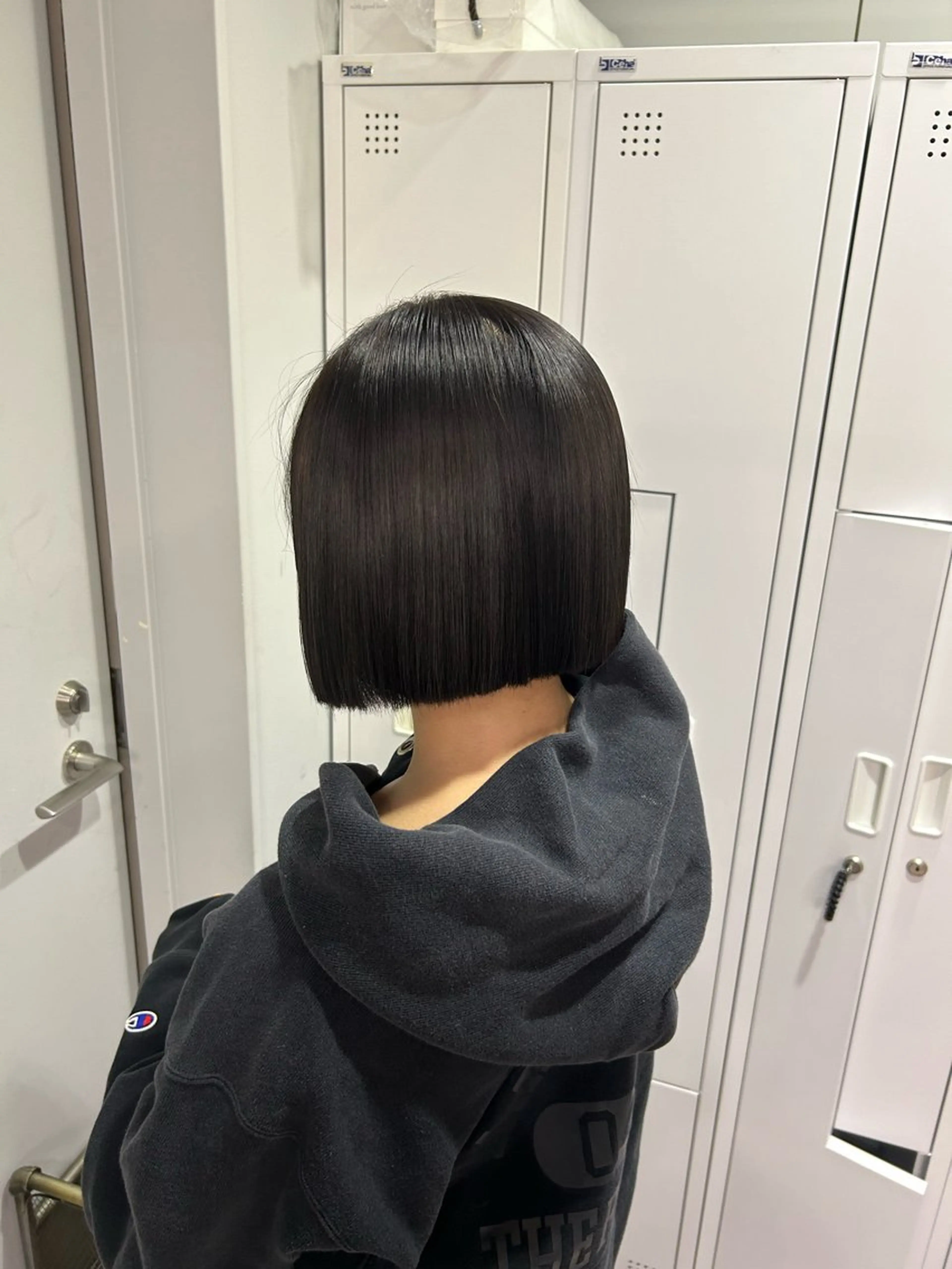 ショート aoi/暖色カラー/ プツッとボブ🎀のヘアスタイル