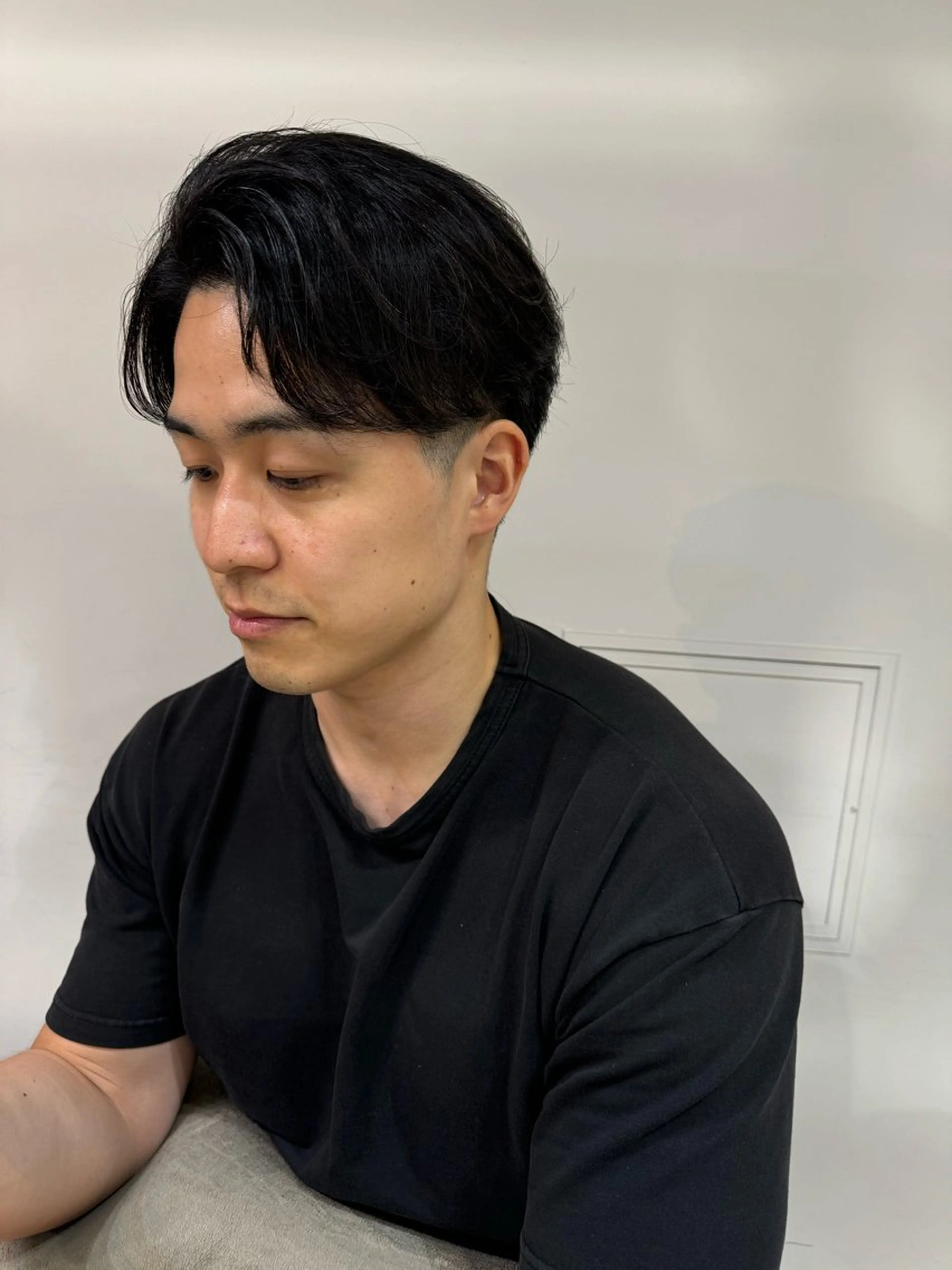 ショート パーマ メンズ センターパート カット パーマ トリートメント Dxxxx III所属・オシャレ女性目線の 大人メンズ❁⃘*.ﾟのヘアスタイル