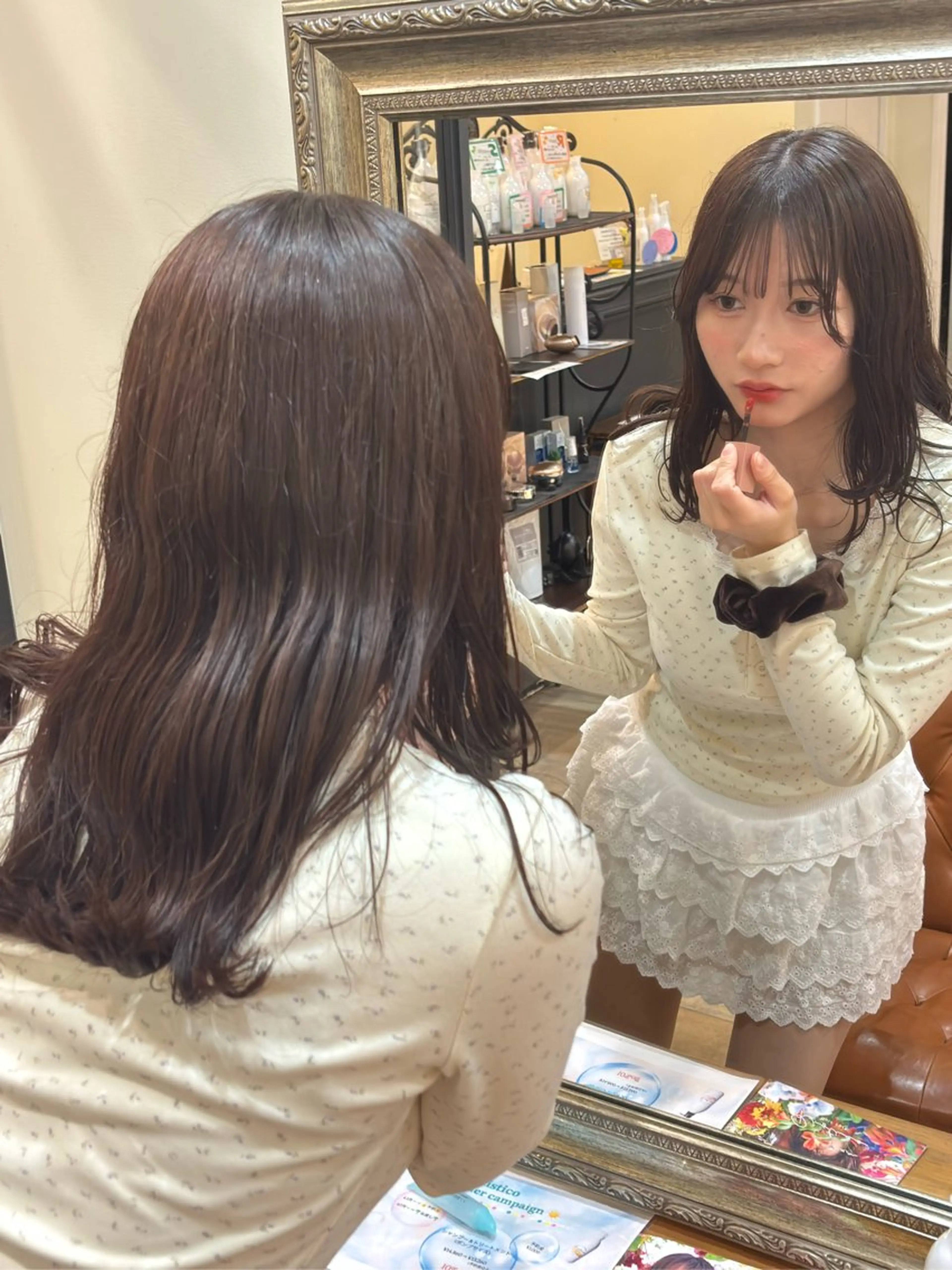 セミロング ヘアカラー トリートメント Fukuma Karinのヘアスタイル