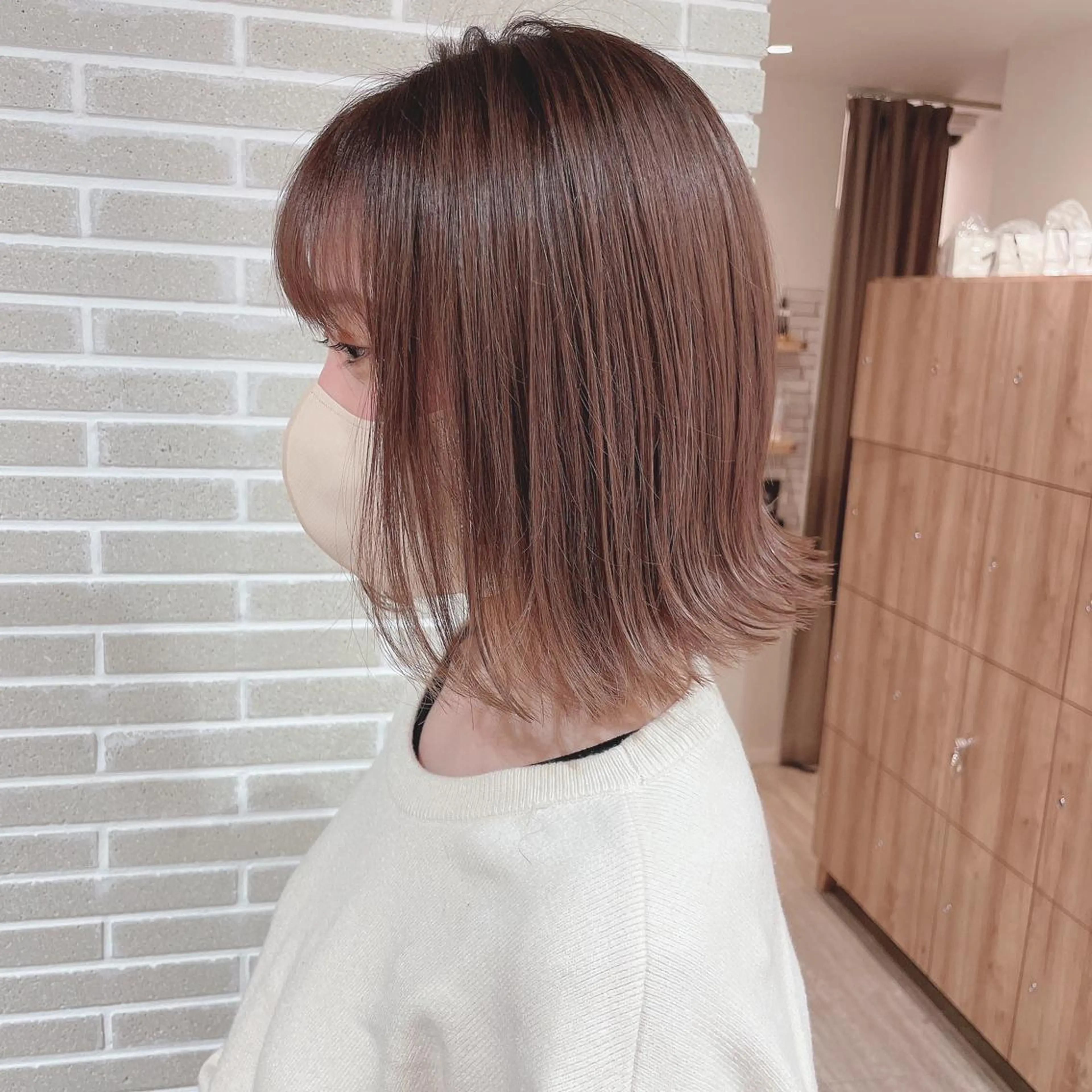 ショート カラー ヘアカラー トリートメント 大人可愛い/レイヤー /ブリーチ/溝口誠二のヘアスタイル