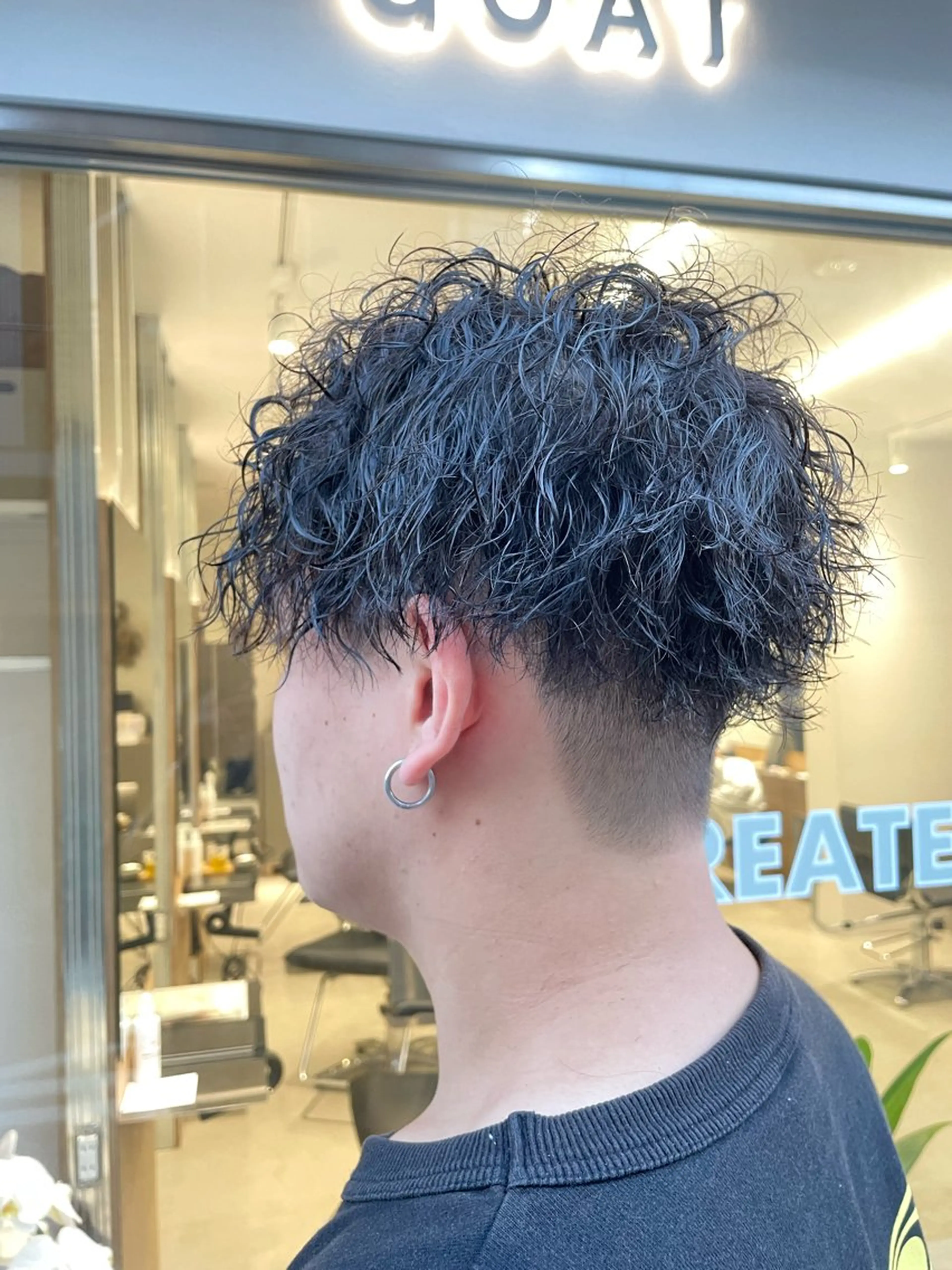 ショート パーマ メンズ カット パーマ 髪質改善/茅ヶ崎 マツモト リョウのヘアスタイル