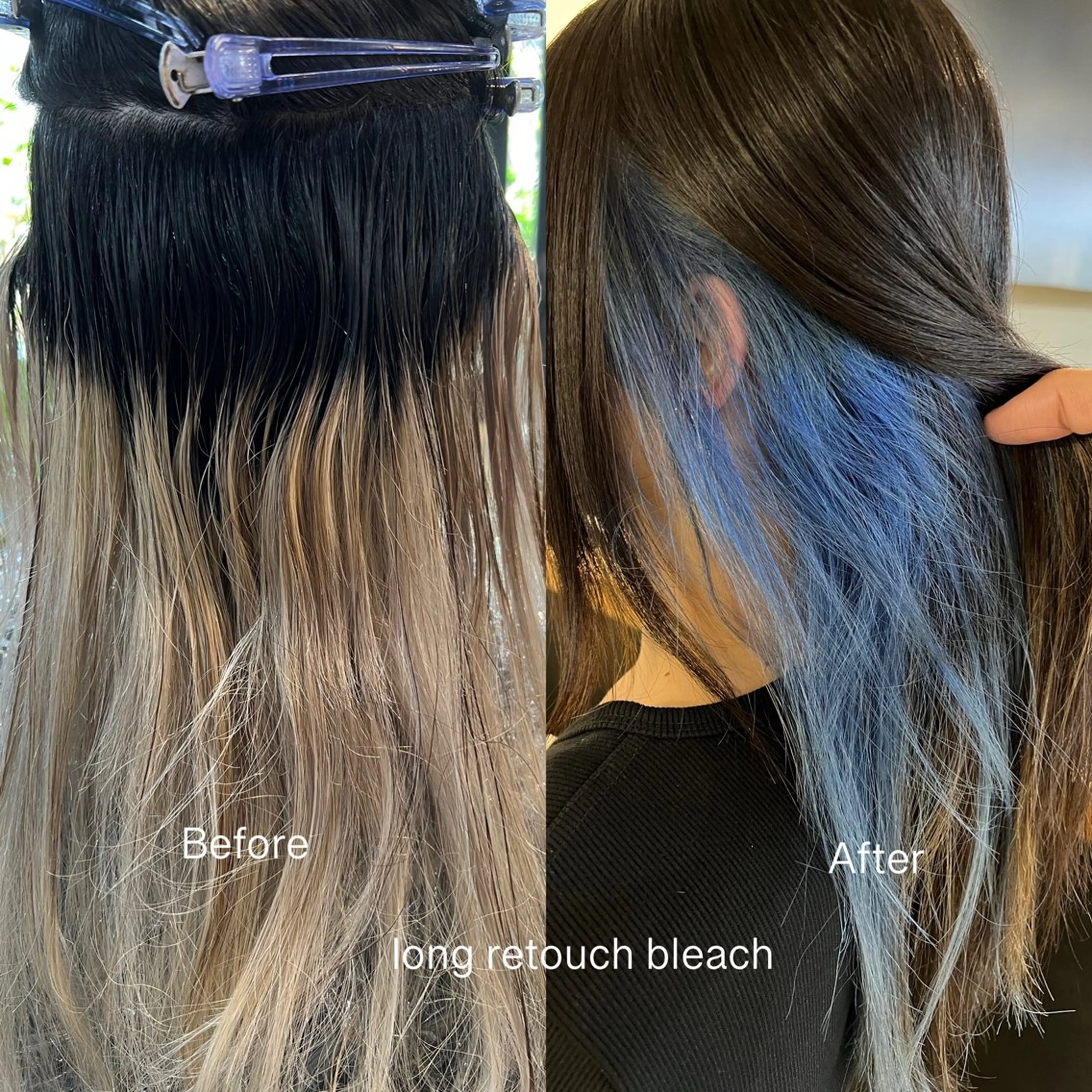 ロング カラー ブルーカラー ロング daiki 原宿のヘアスタイル