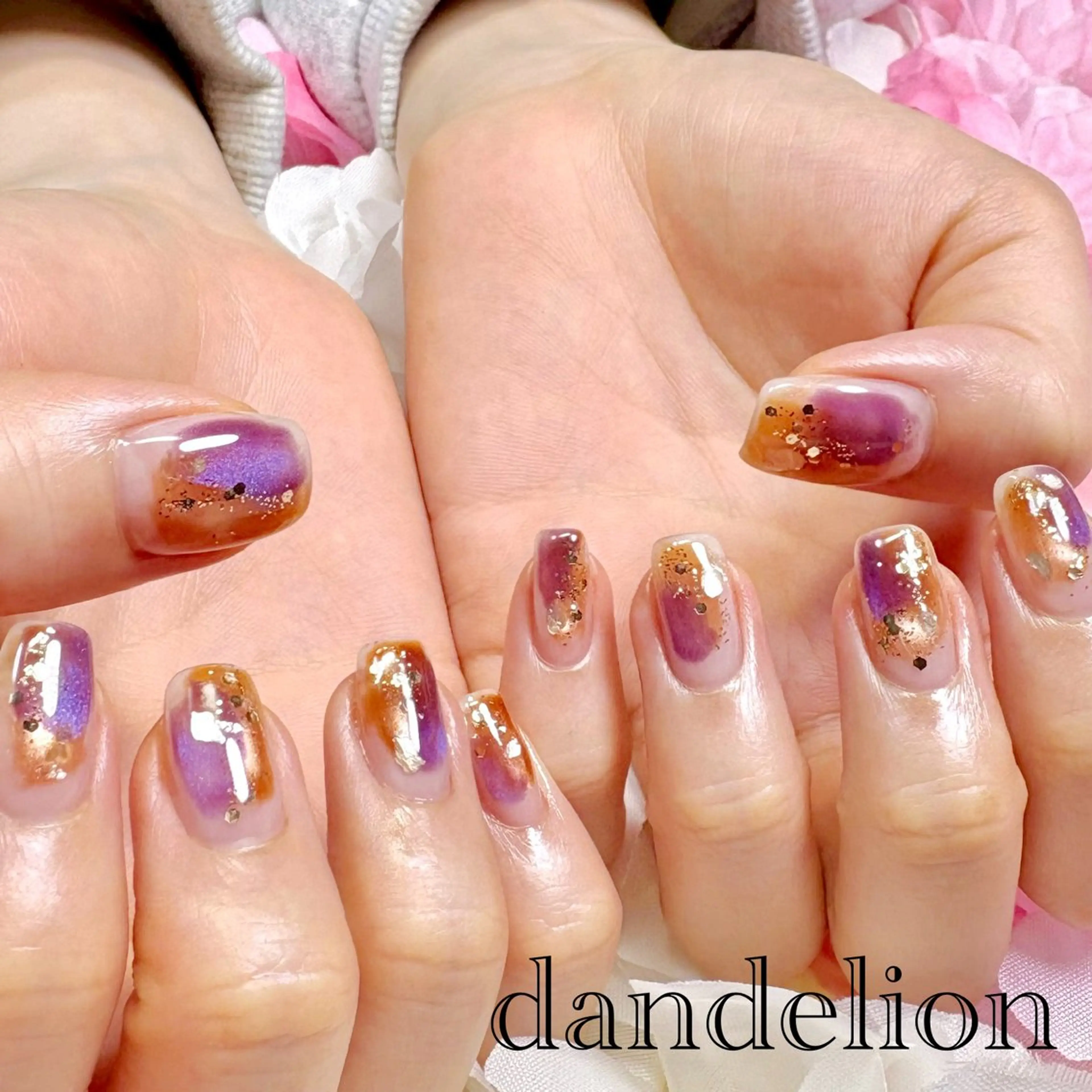 ネイル ハンドネイル ハンドケア dandelion ダンデライオンのネイルデザイン