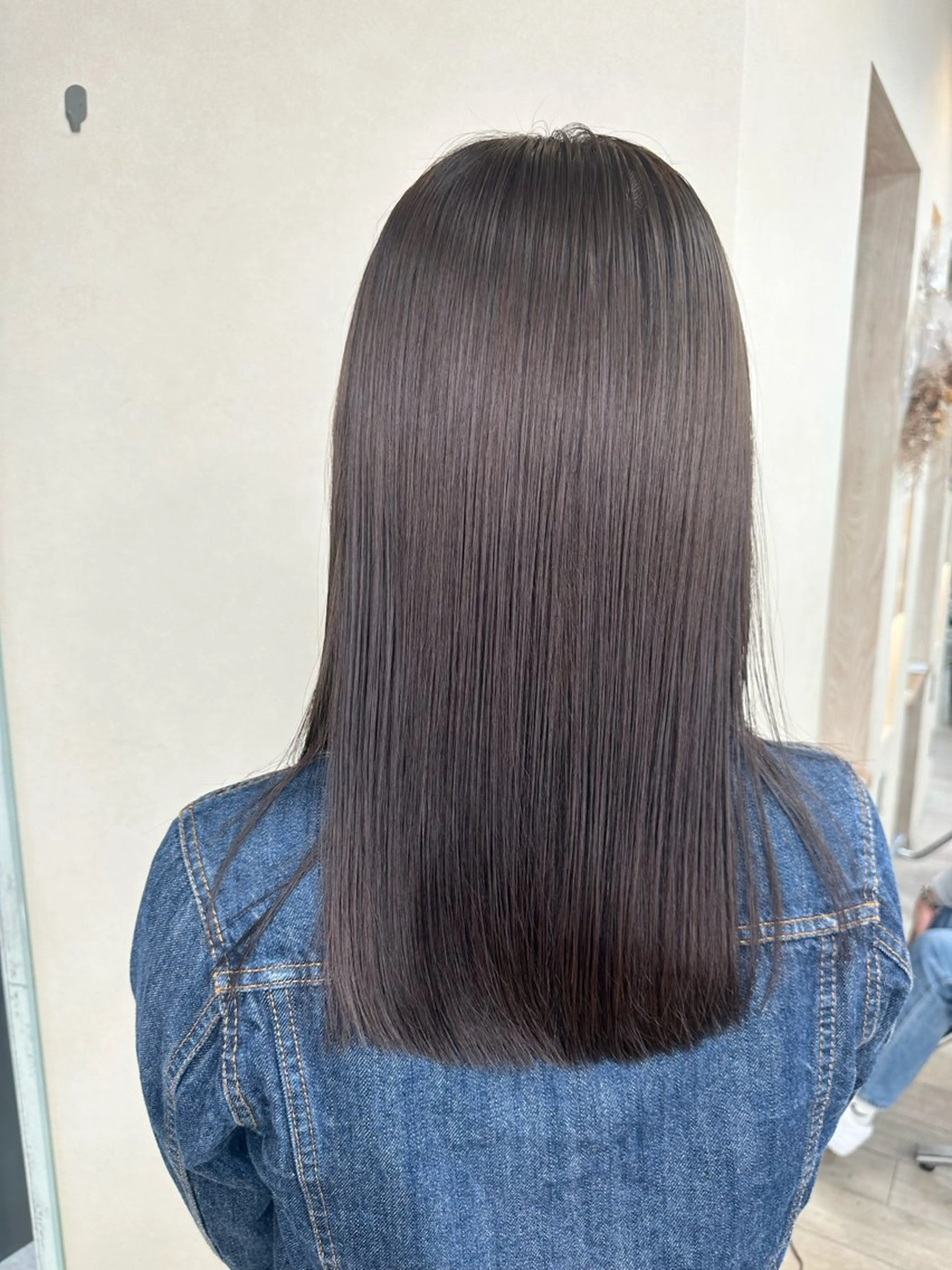 セミロング カラー 透明感カラー オリーブカラー トリートメント カット トリートメント 髪質改善/レイヤー/ 艶髪🎀ayaneのヘアスタイル