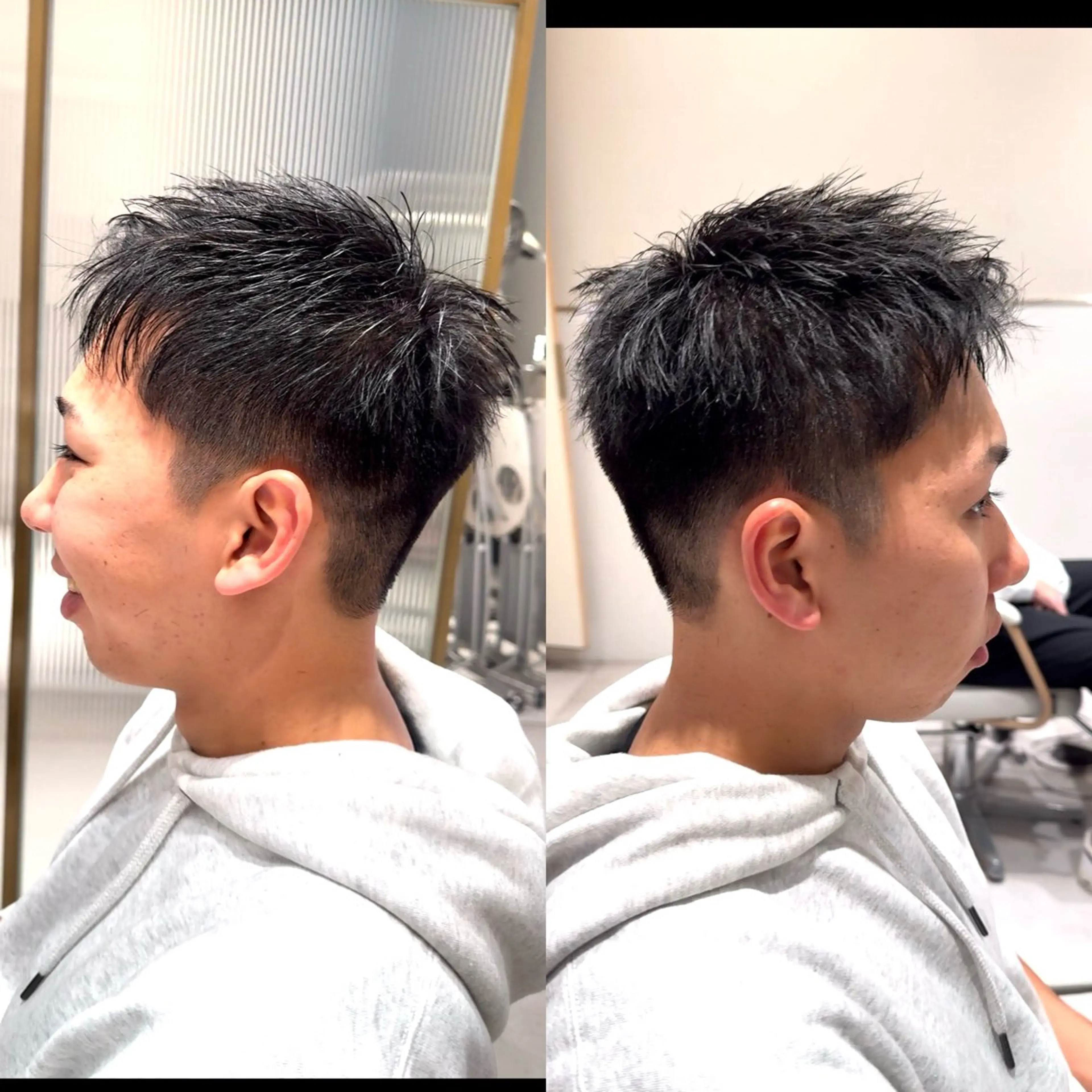 メンズ くびれショート/パー マ/🐬永井瑠栞🐬のヘアスタイル