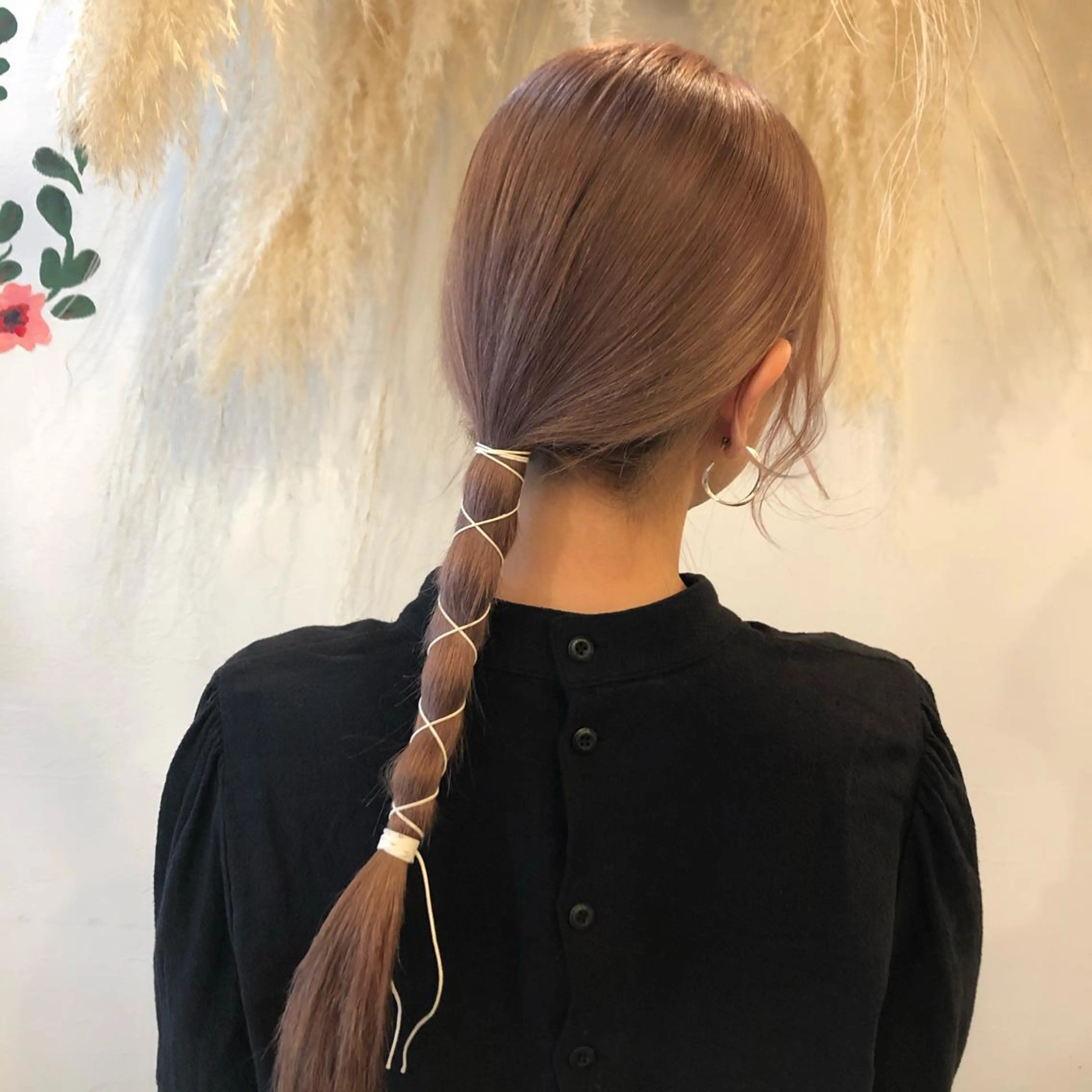 ロング カラー ヘアアレンジ ピンクカラー 髪の悩みを解決！ 那須達敦のヘアスタイル