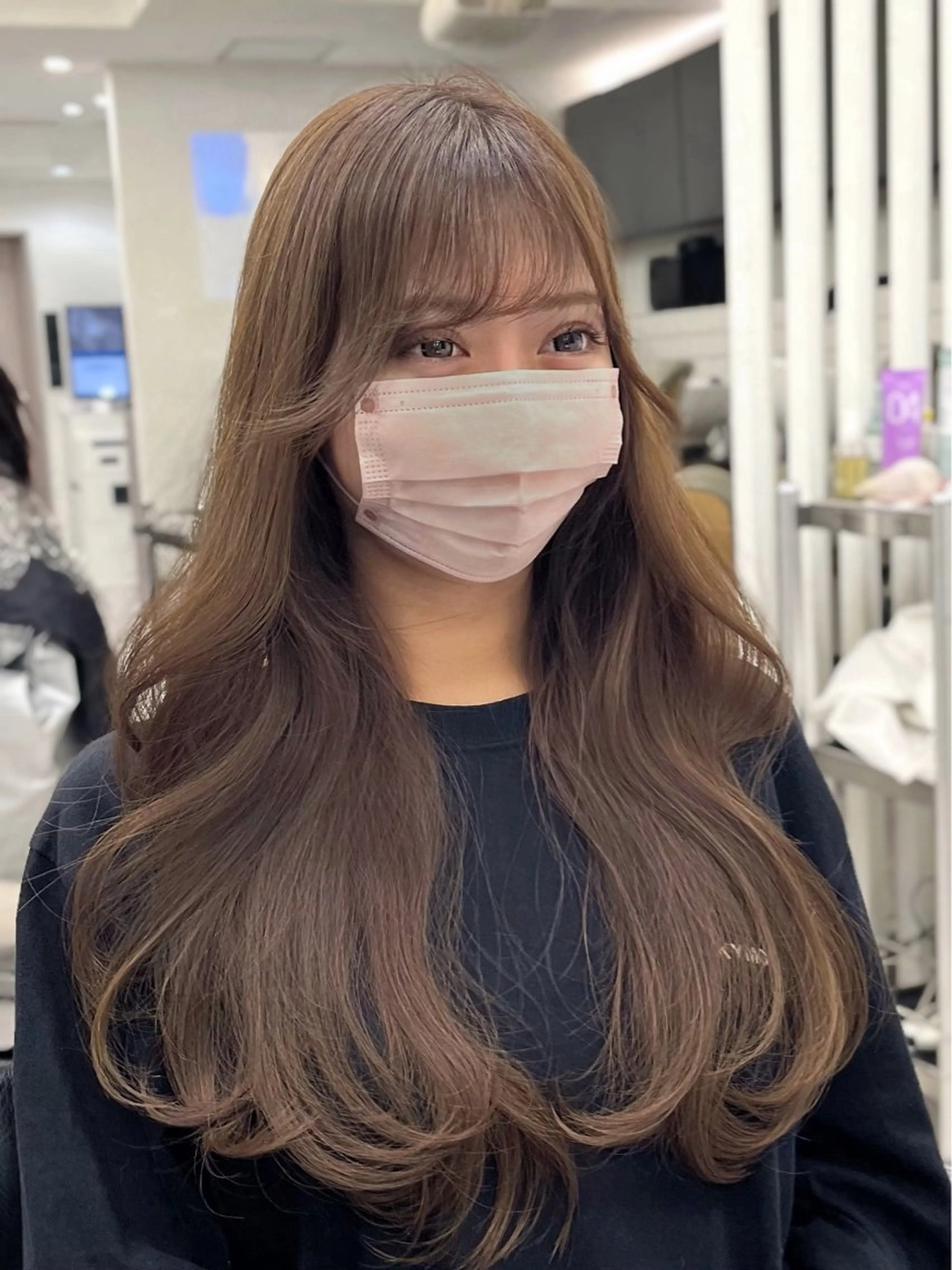 セミロング カラー パーマ ヘアアレンジ メンズ レイヤーカット 韓国ヘア×顔まわり 🇰🇷和知拓郎のヘアスタイル