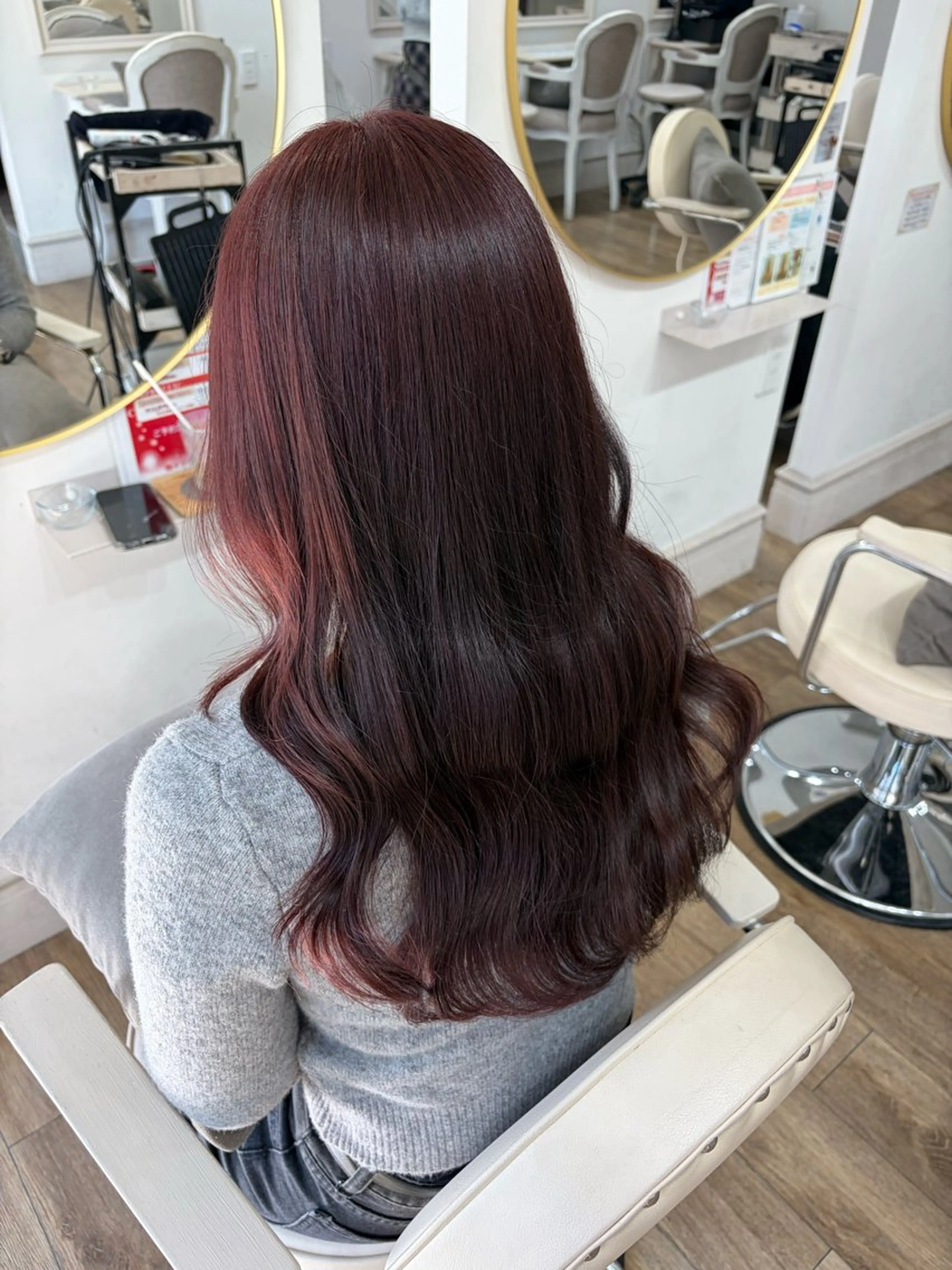 ロング ヘアカラー トリートメント Ria🌙*゚ 艶カラーのヘアスタイル