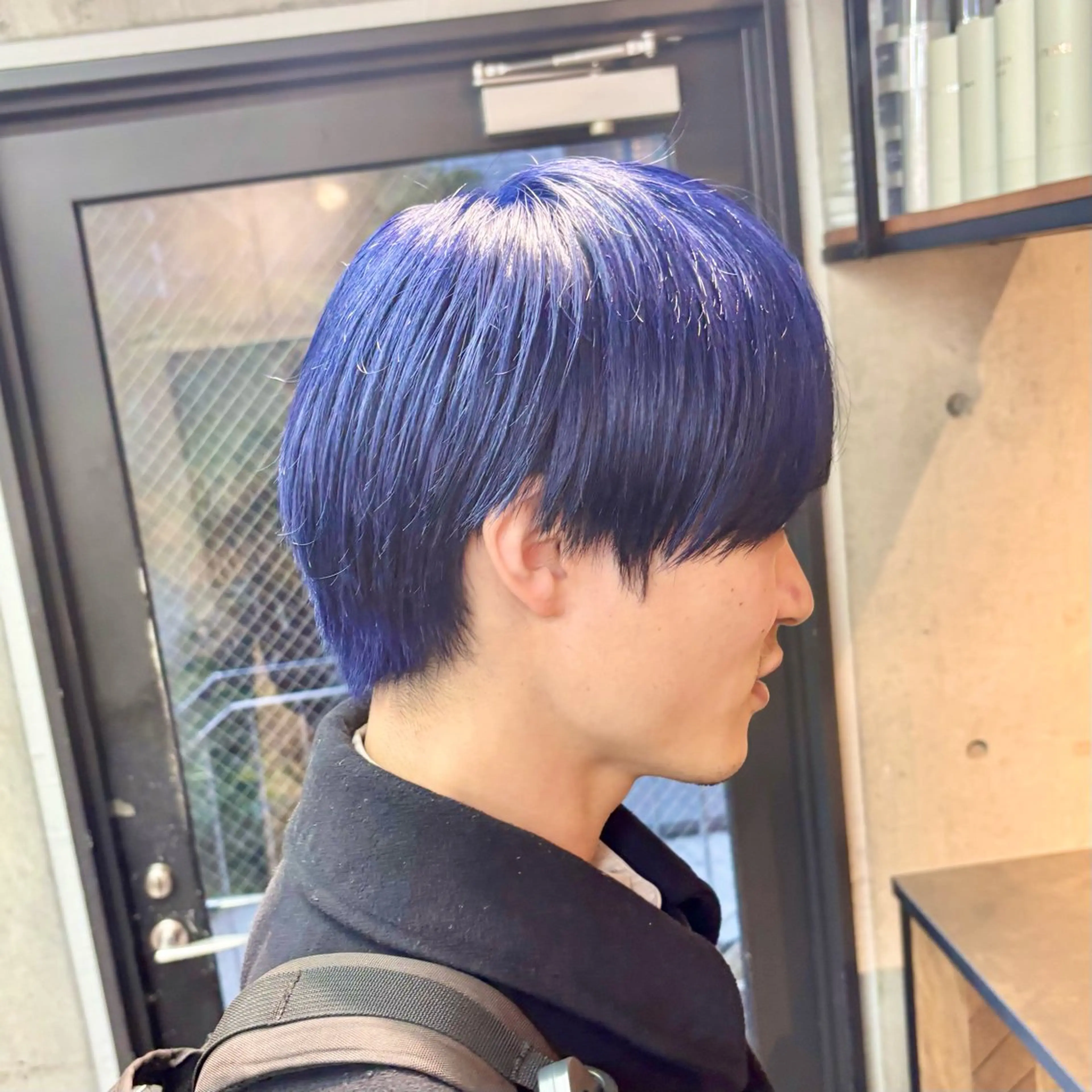 ショート カラー メンズ ブルーカラー カット ヘアカラー トリートメント ショートボブ髪質改善 縮毛矯正のプロ山道潤のヘアスタイル