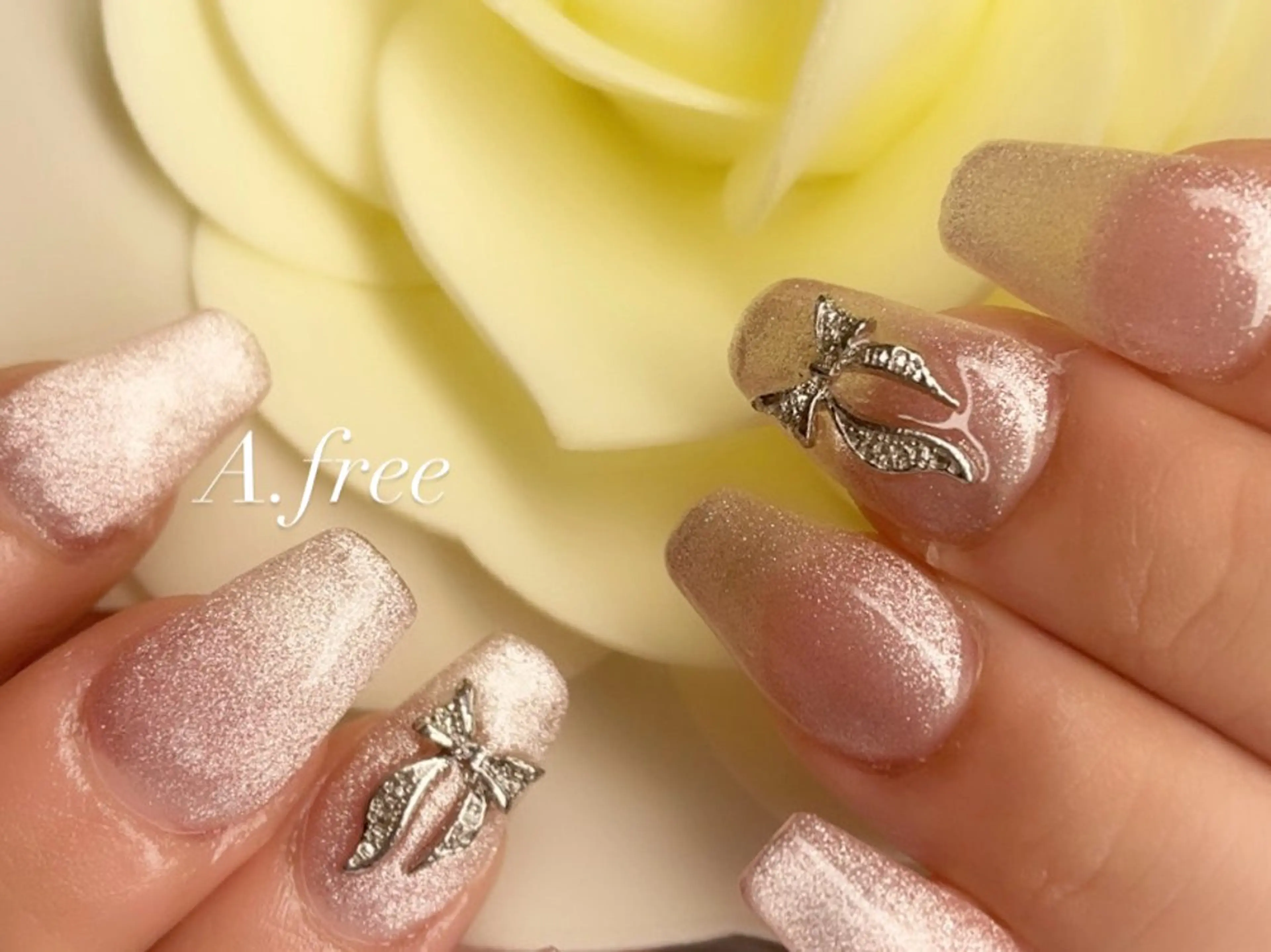 ネイル ハンドネイル A.free✧*｡ アレルギー対応✧*｡のネイルデザイン