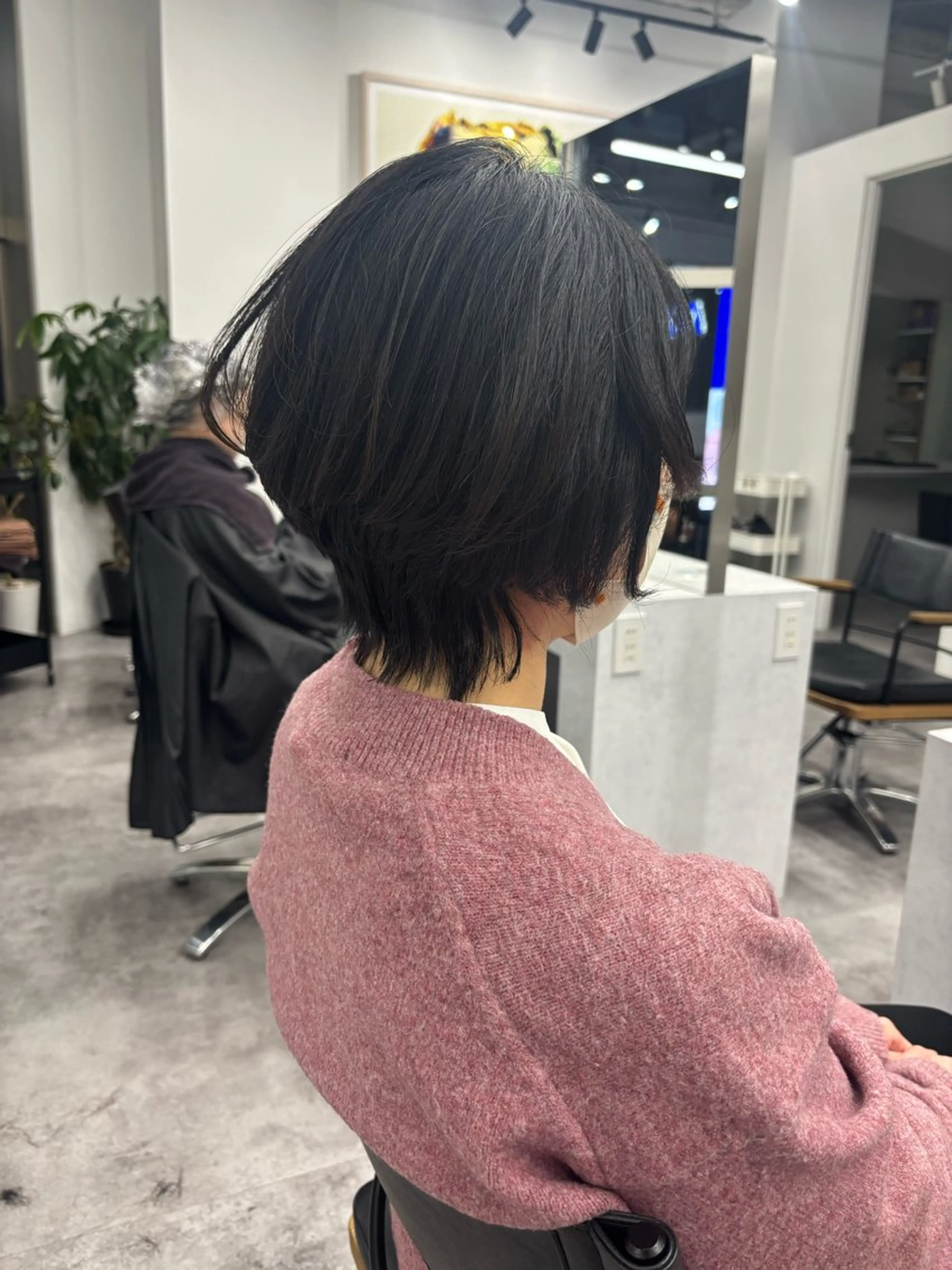 ショート カラー パーマ ヘアアレンジ マエダ アズミ🌱のヘアスタイル