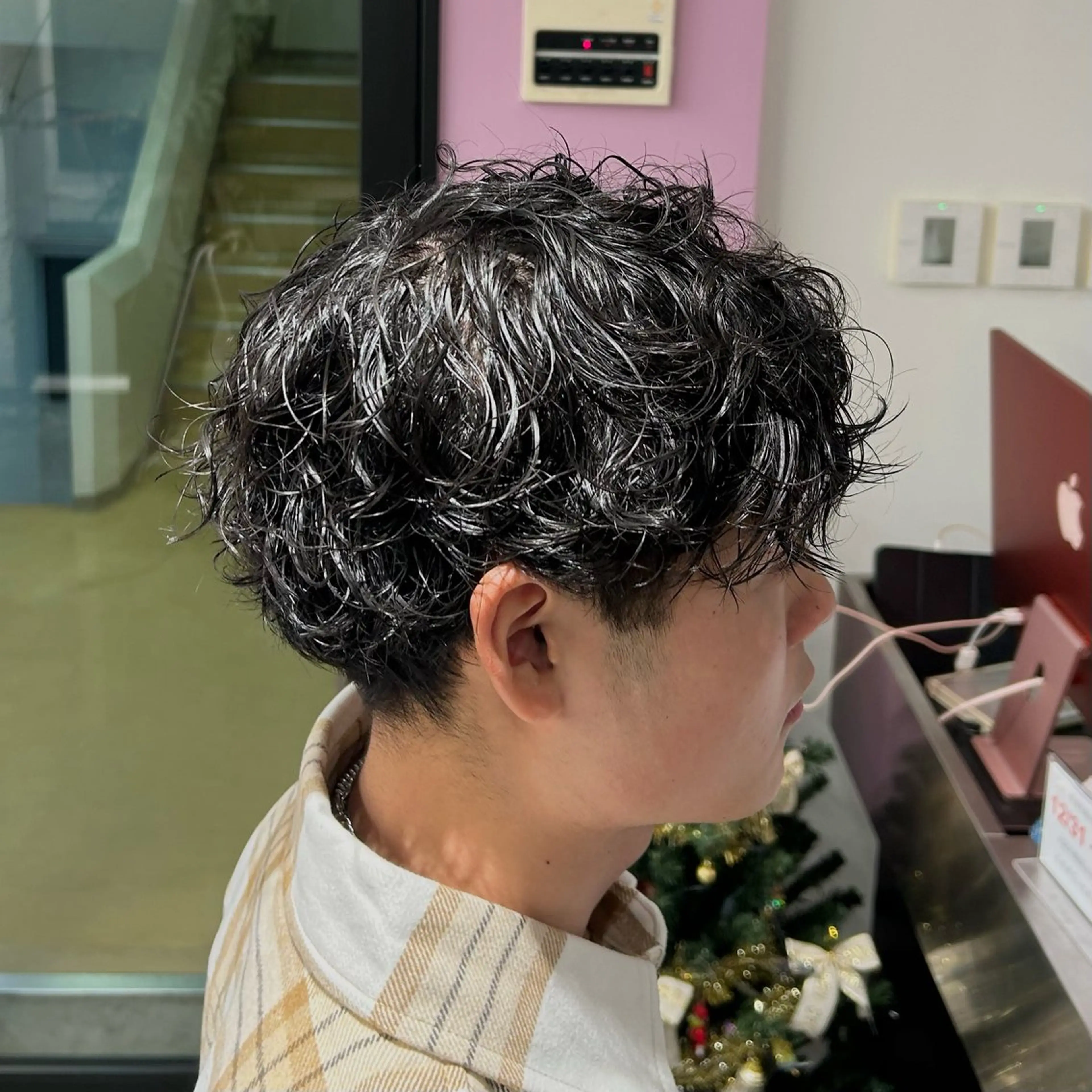 パーマ メンズ メンズパーマ スパイラルパーマ Di-KA HAIR sendai所属・TASHIRO KOUのヘアスタイル