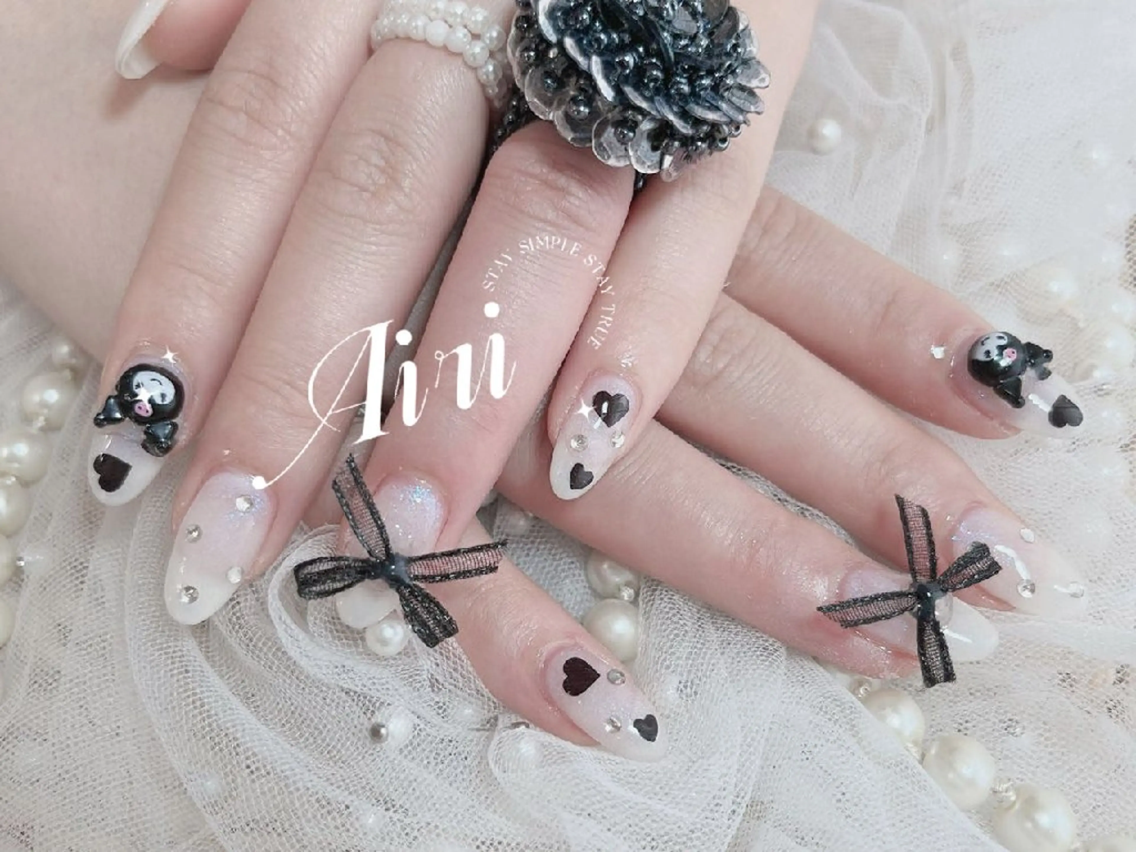 ネイル フットネイル ジェルネイル ハロウィン ラメ(グリッター) ラメグラデーション シンプルネイル専門店 -snow-高田馬場のネイルデザイン