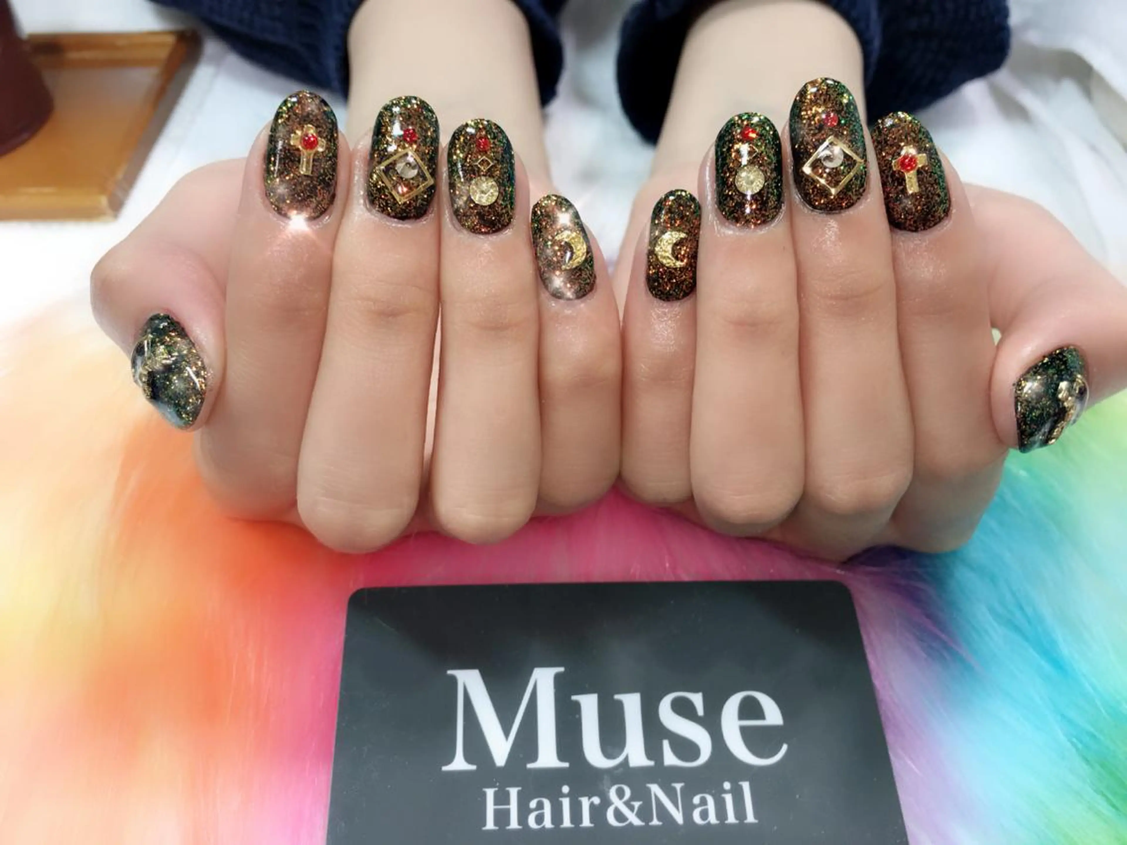 ネイル キラキラネイル 隠れ家一戸建て金町 HIROMI 葛飾区のネイルデザイン