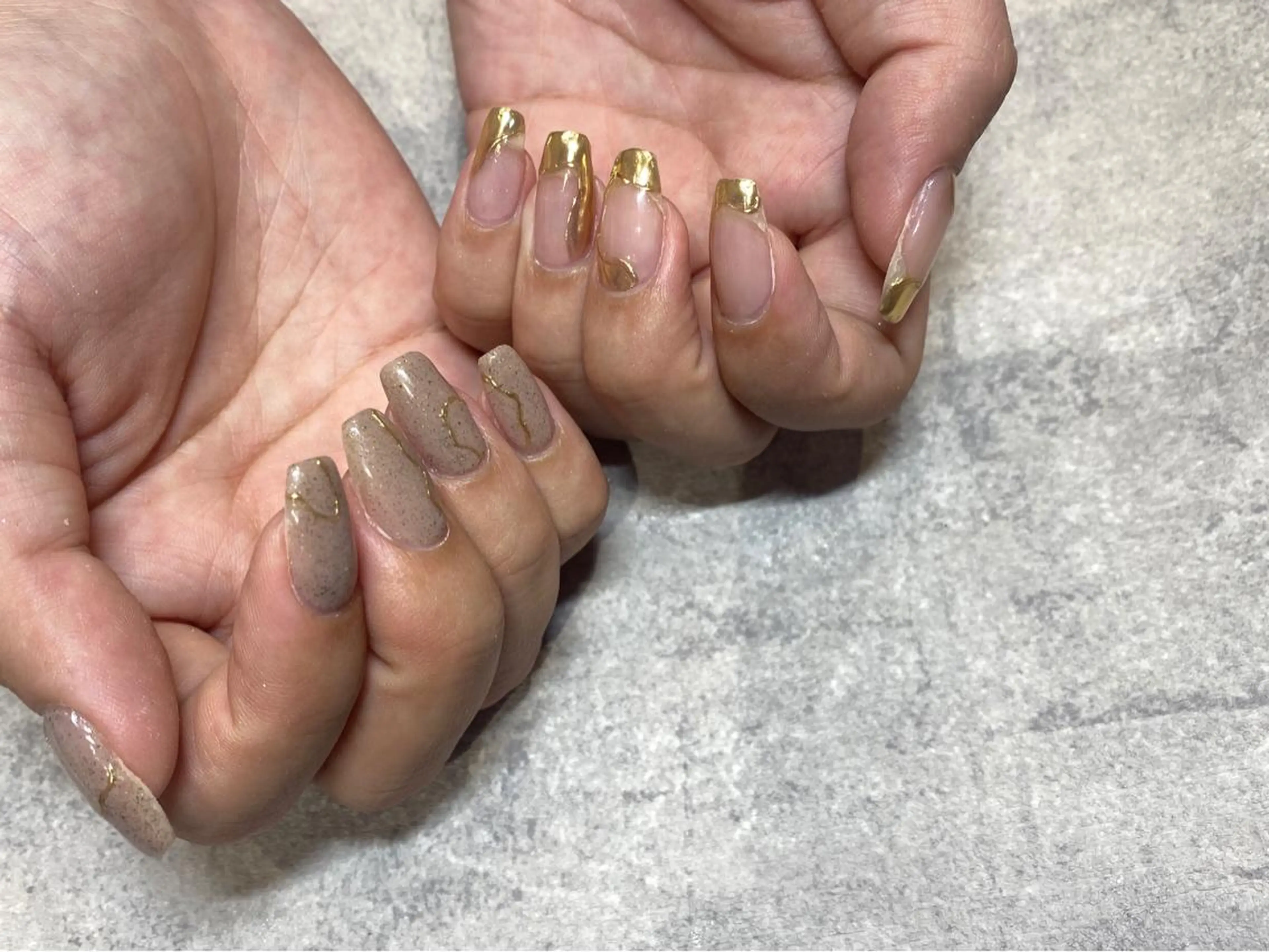 ネイル ハンドネイル NINEnami ニュアンスネイルのネイルデザイン