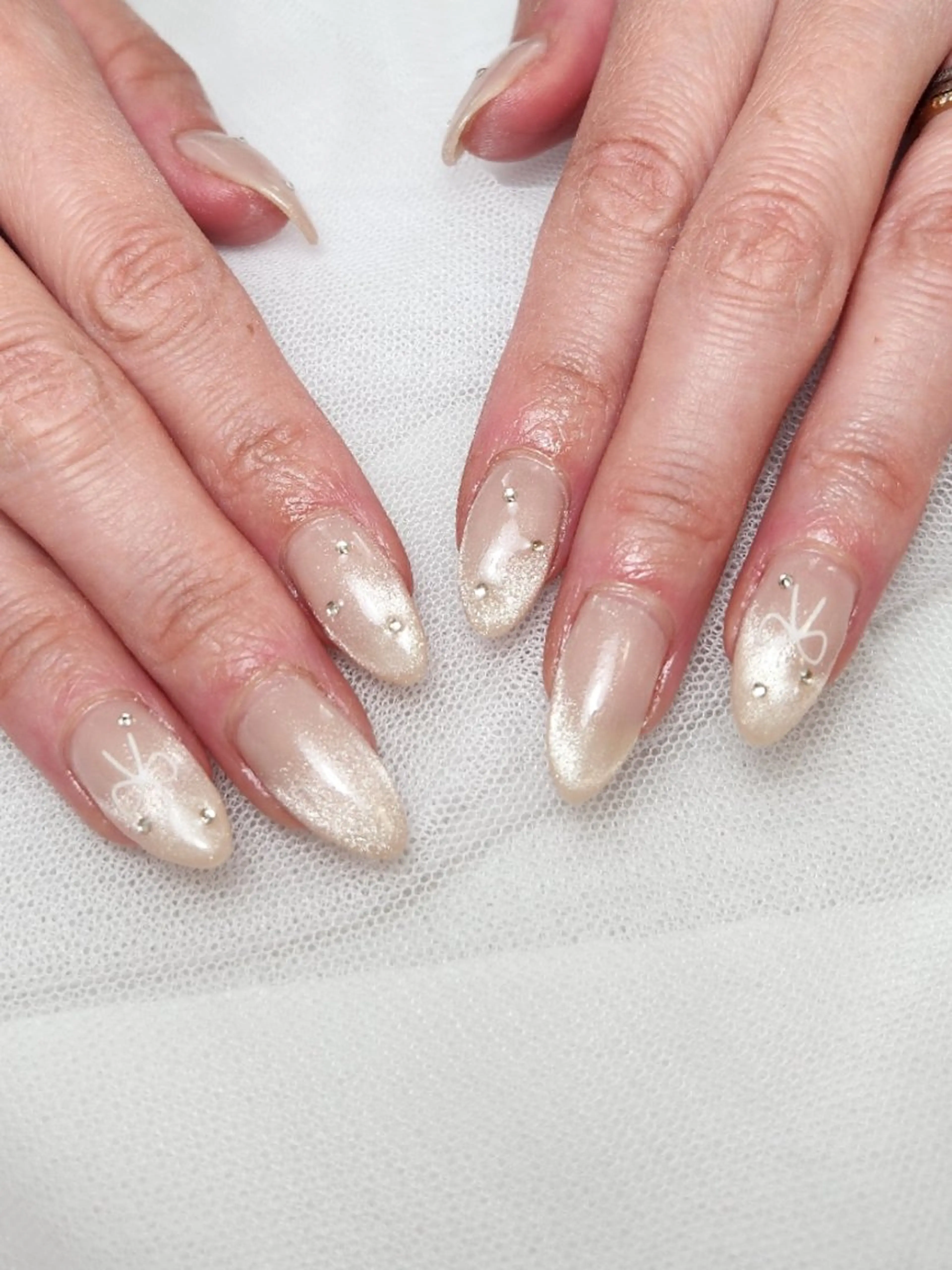 ネイル ジェルネイル キラキラネイル 韓国ネイル マグネットネイル オフィスネイル Nailroom3  古屋明美のネイルデザイン