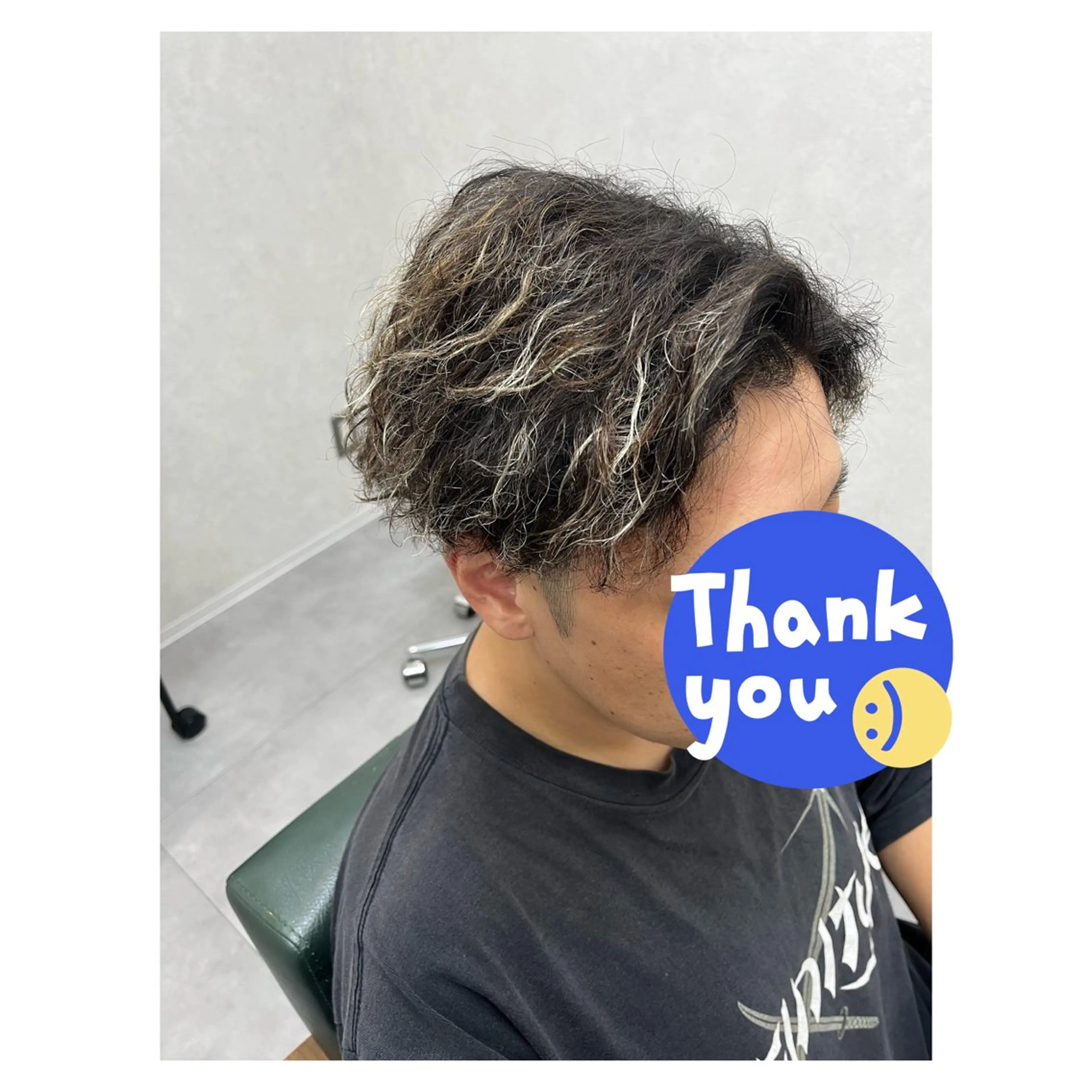 【メンズ限定】カット ハイライトメッシュカラーリングの写真