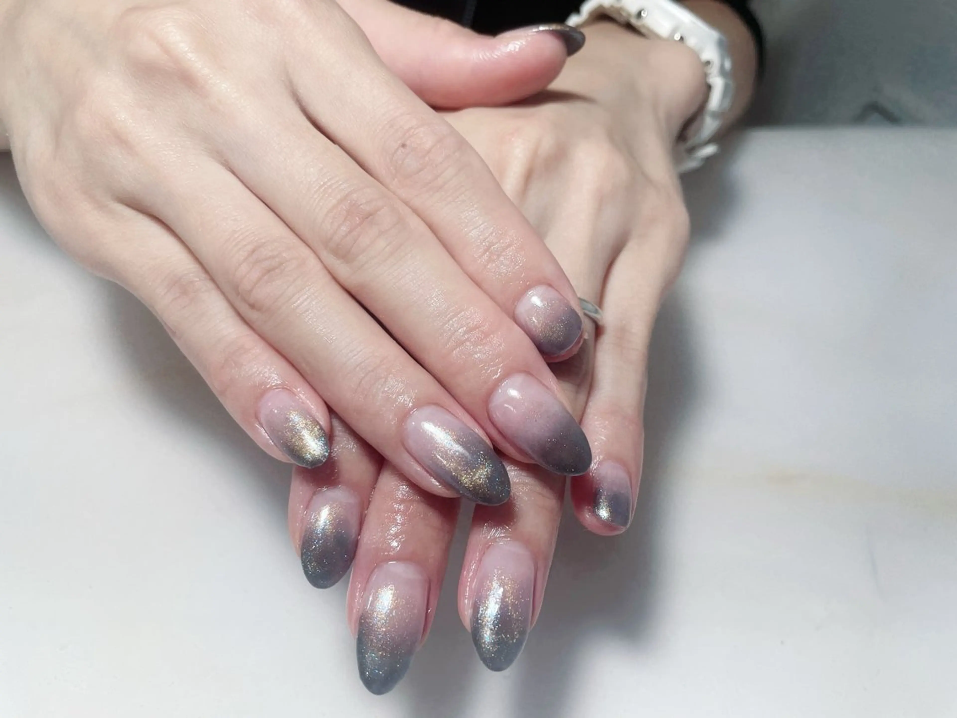 ネイル アートネイル フレンチネイル ジェルネイル グラデーション 韓国ネイル ハンドネイル 久保田 マリコのネイルデザイン