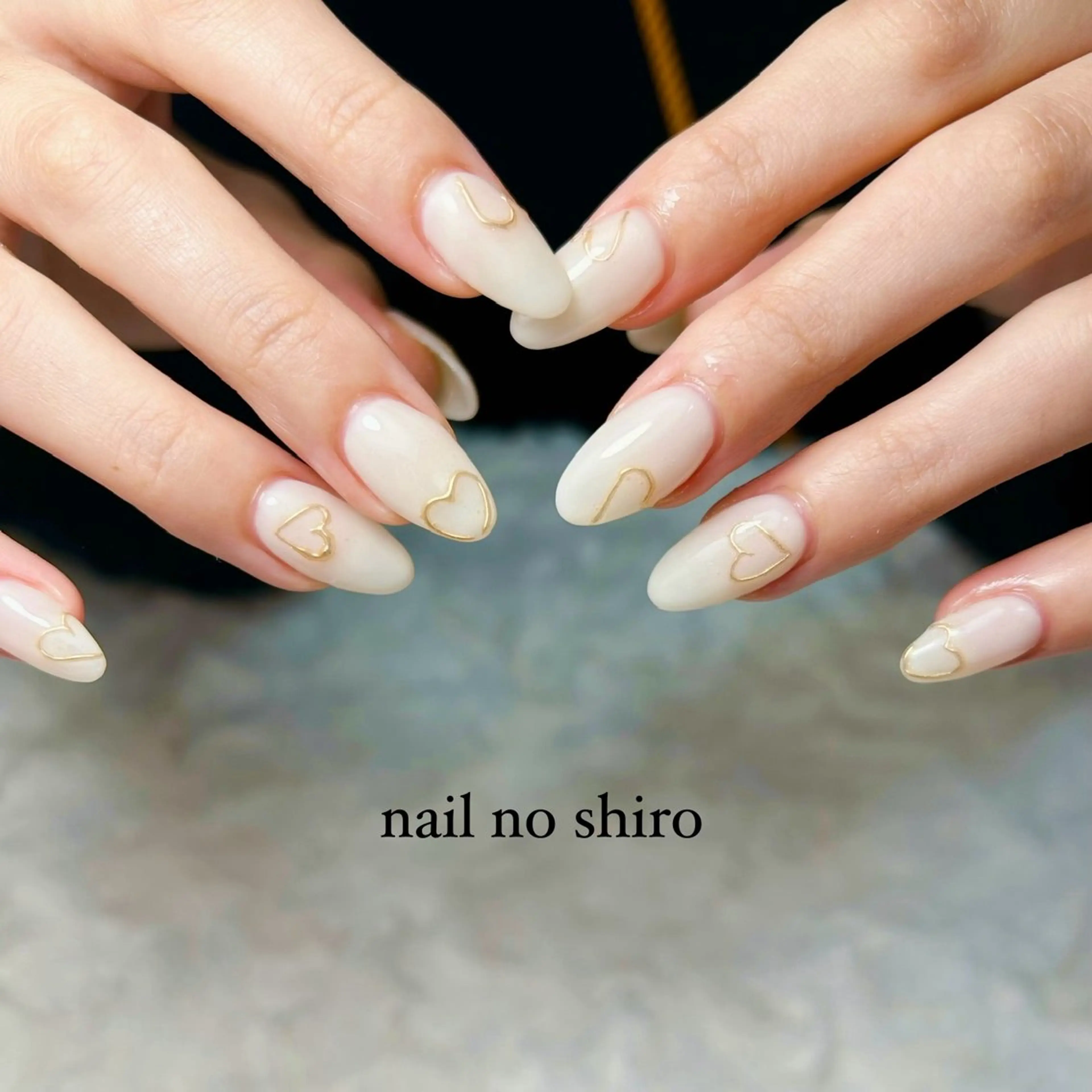 ネイル ハート バレンタイン ハンドネイル nail no shiro/耳つぼのその他イメージ