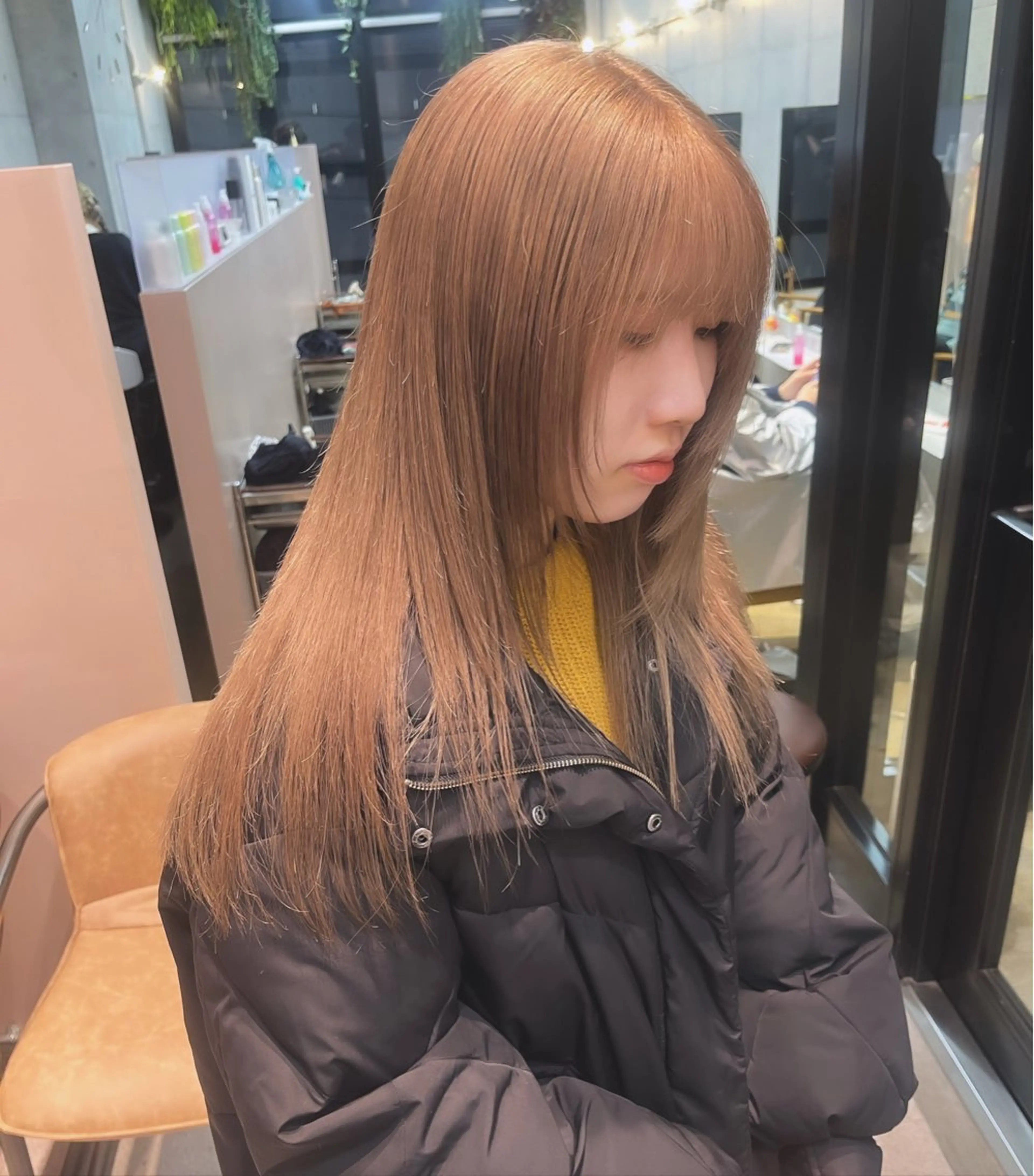 セミロング カラー 🍊🍊COコ かぢあおい🍊🍊のヘアスタイル