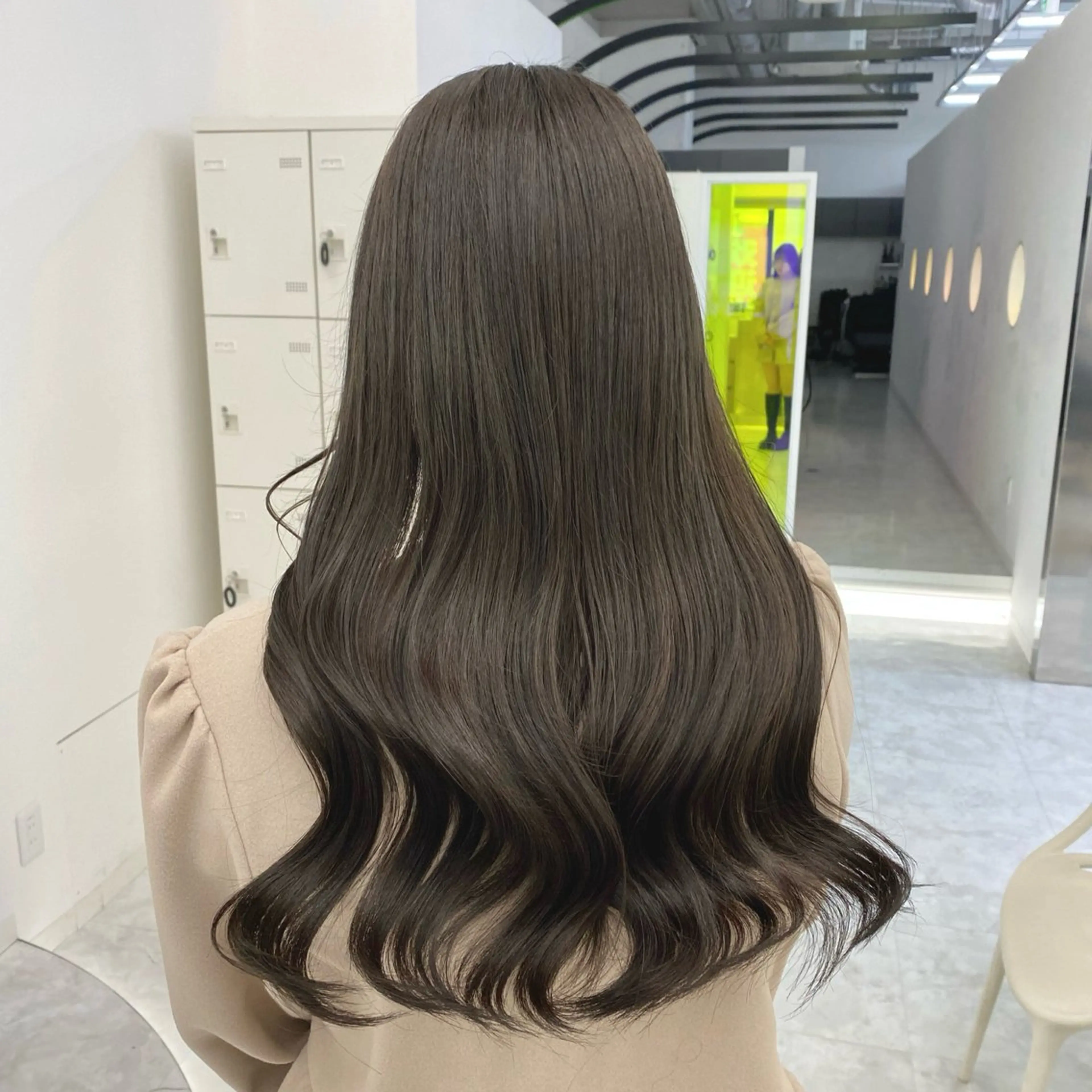 カラー ヘアカラー ヘアセット 🤍透明感グレージュ オリーブ🤍RINのヘアスタイル