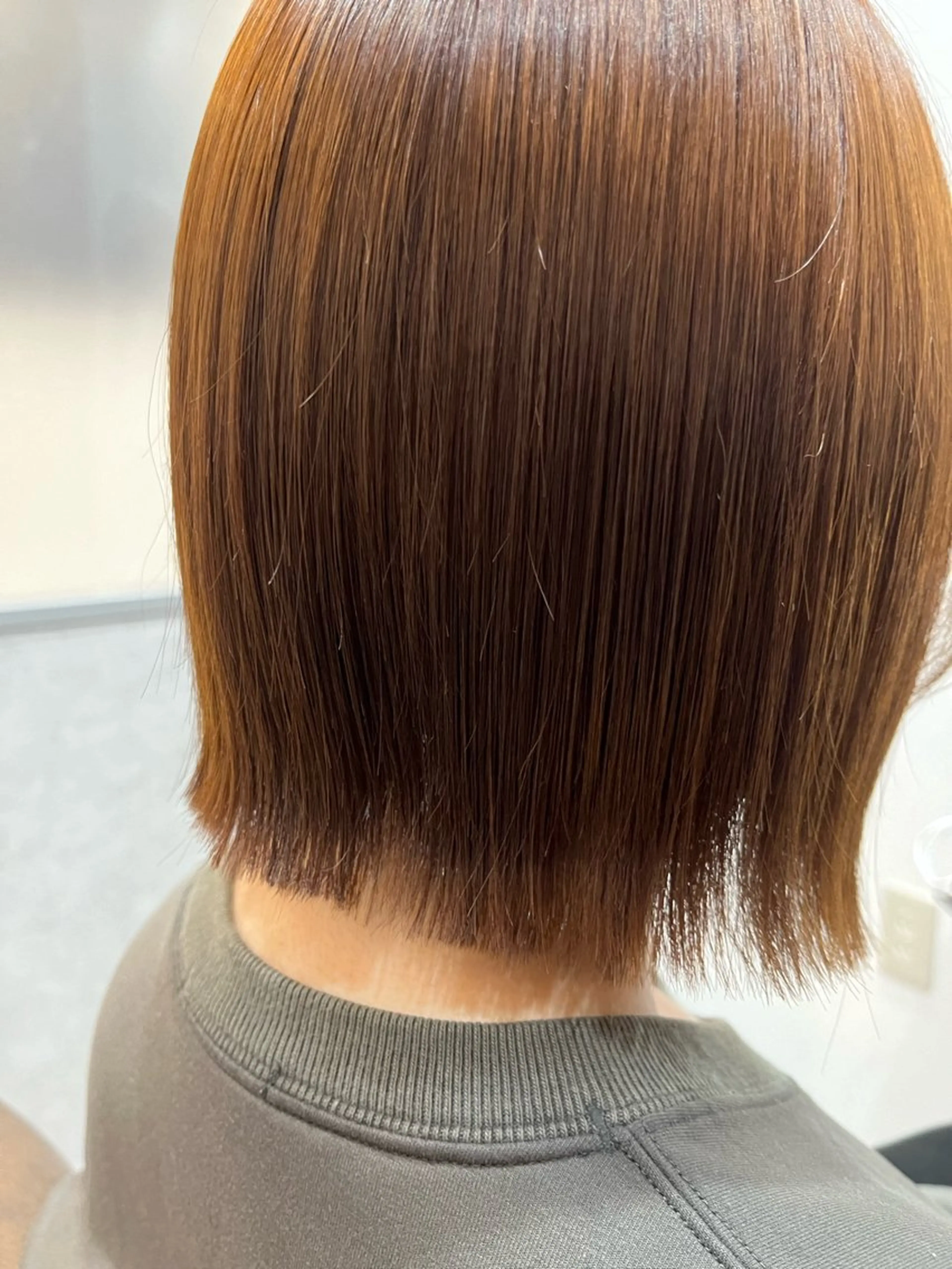 ミディアム カラー ボブ 暖色＊ベージュ ＊くらたあやかのヘアスタイル