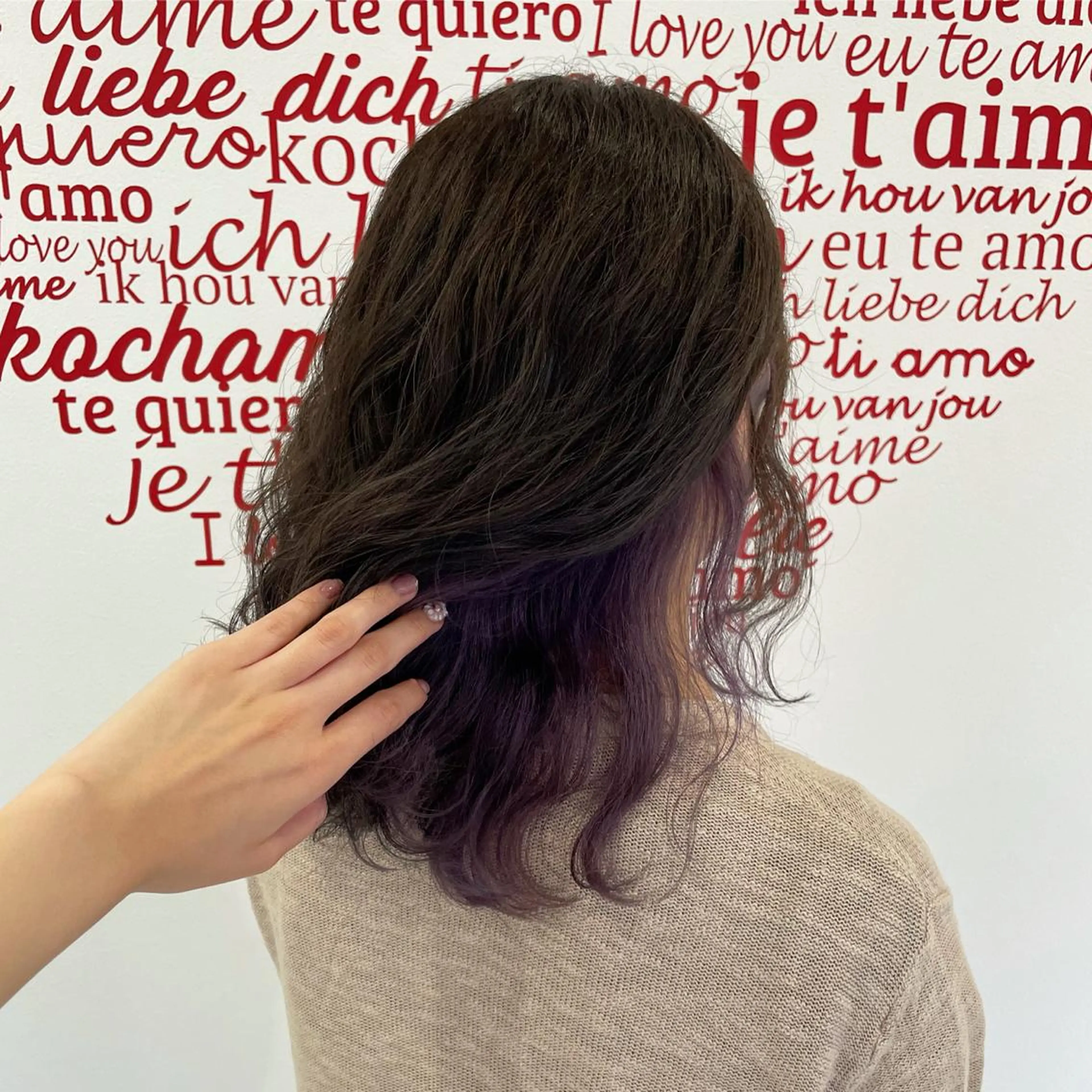 ミディアム カラー ヘアアレンジ CREAPY　日向野 利菜のヘアスタイル