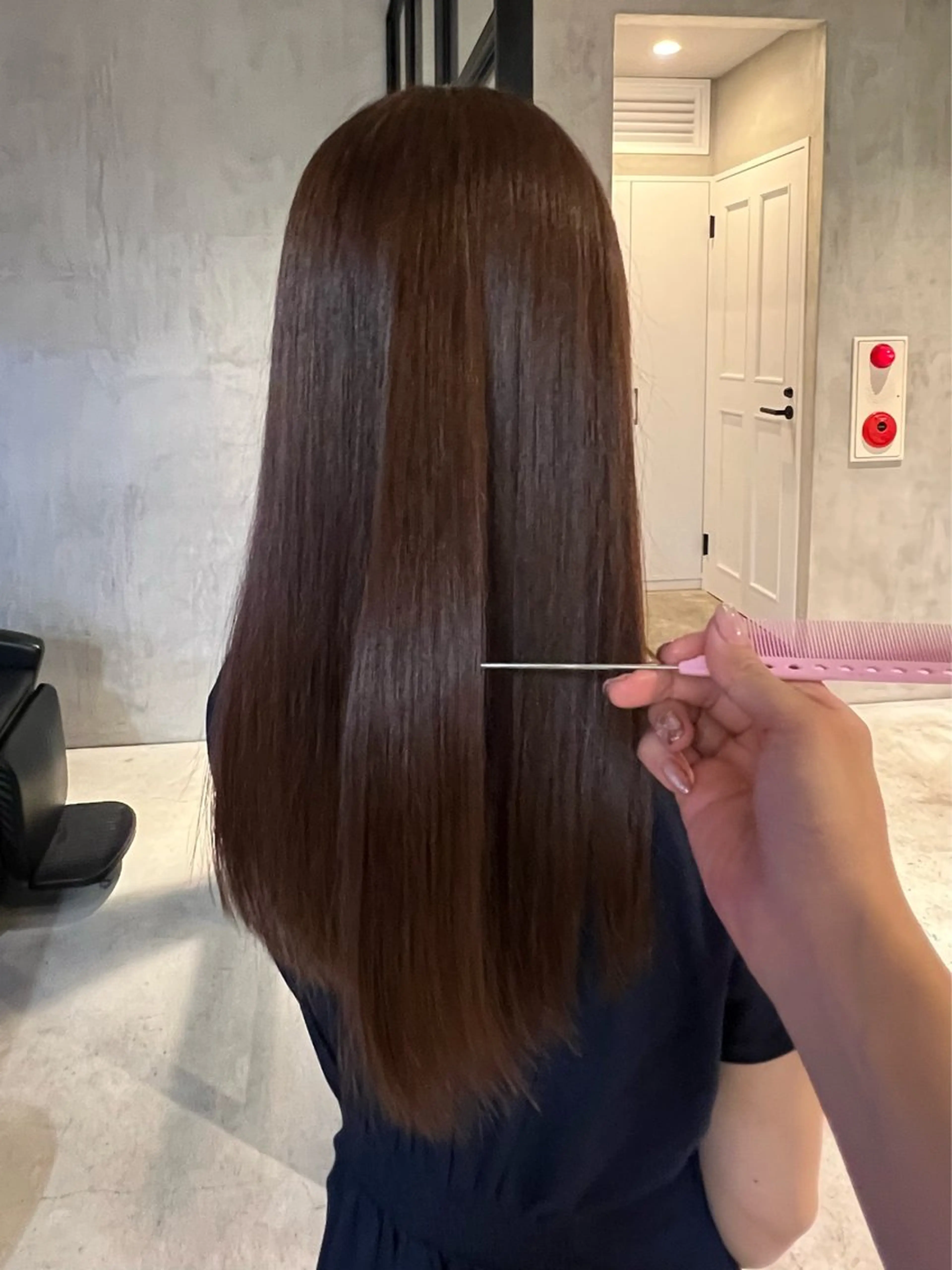ロング ヘアカラー トリートメント elima調布所属・澤崎 ゆらのヘアスタイル