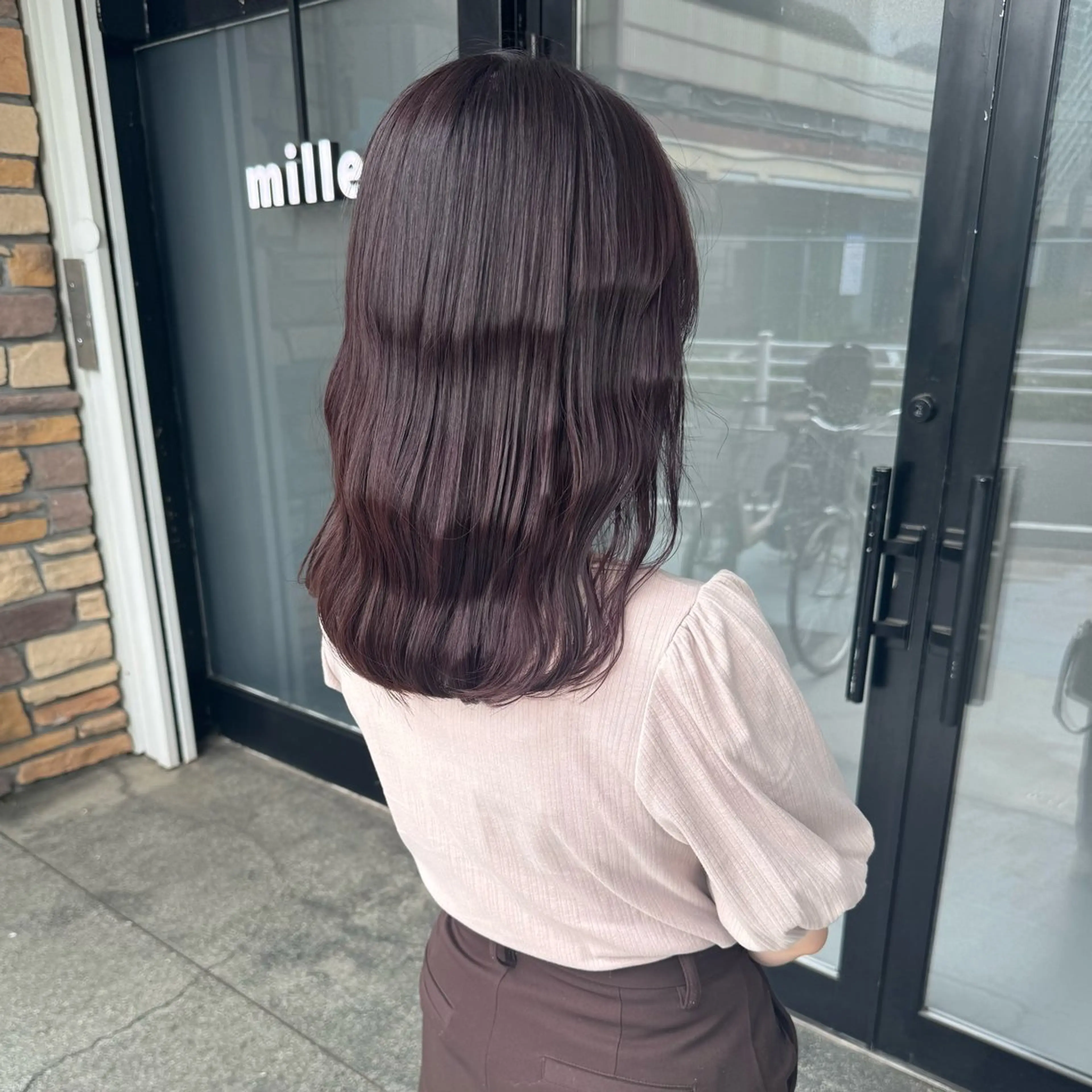 ミディアム カラー ブリーチ/暖色カラー 🎀オビツメイのヘアスタイル